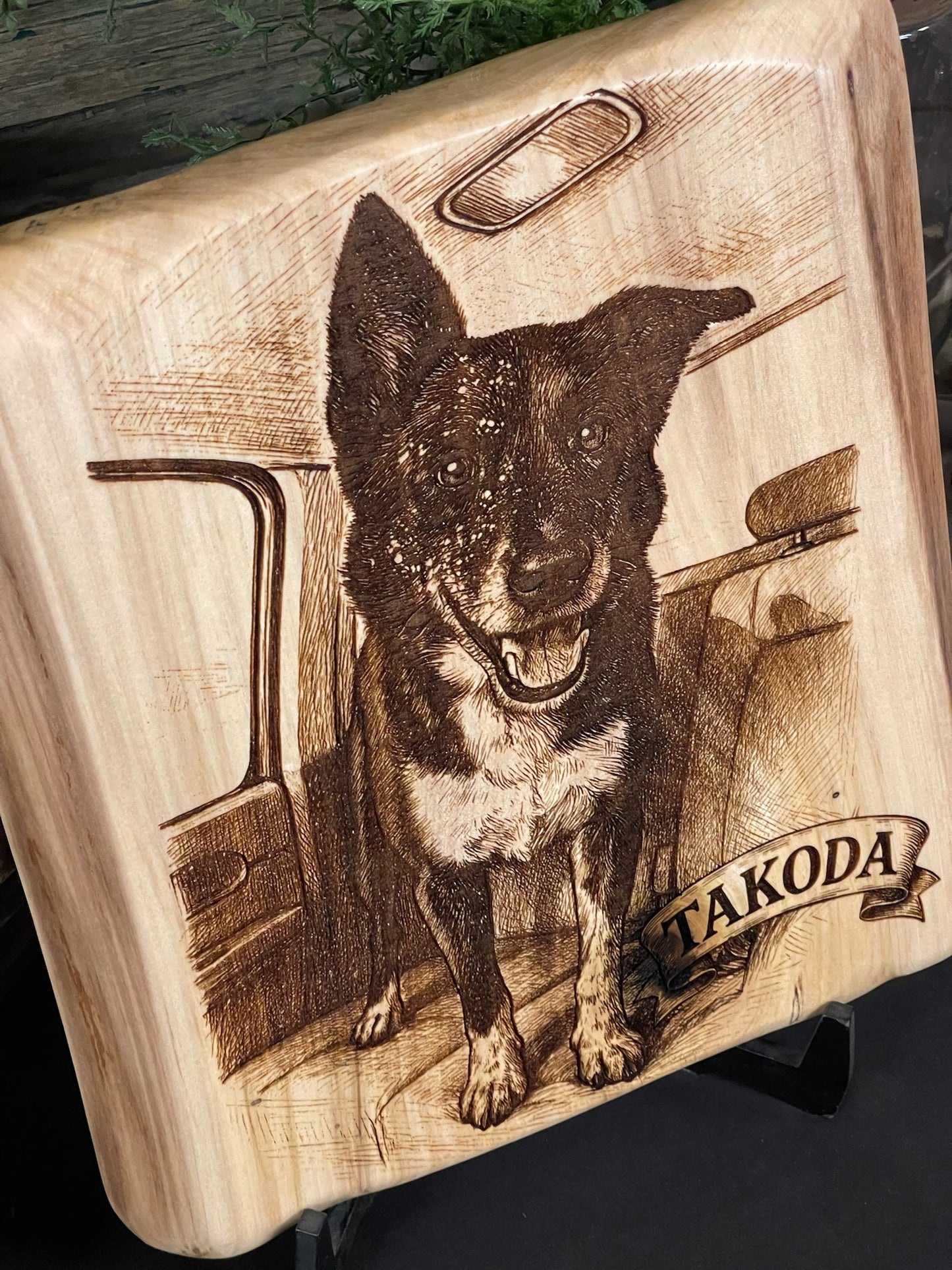 Custom Salvaged Wood Pet Engraving
