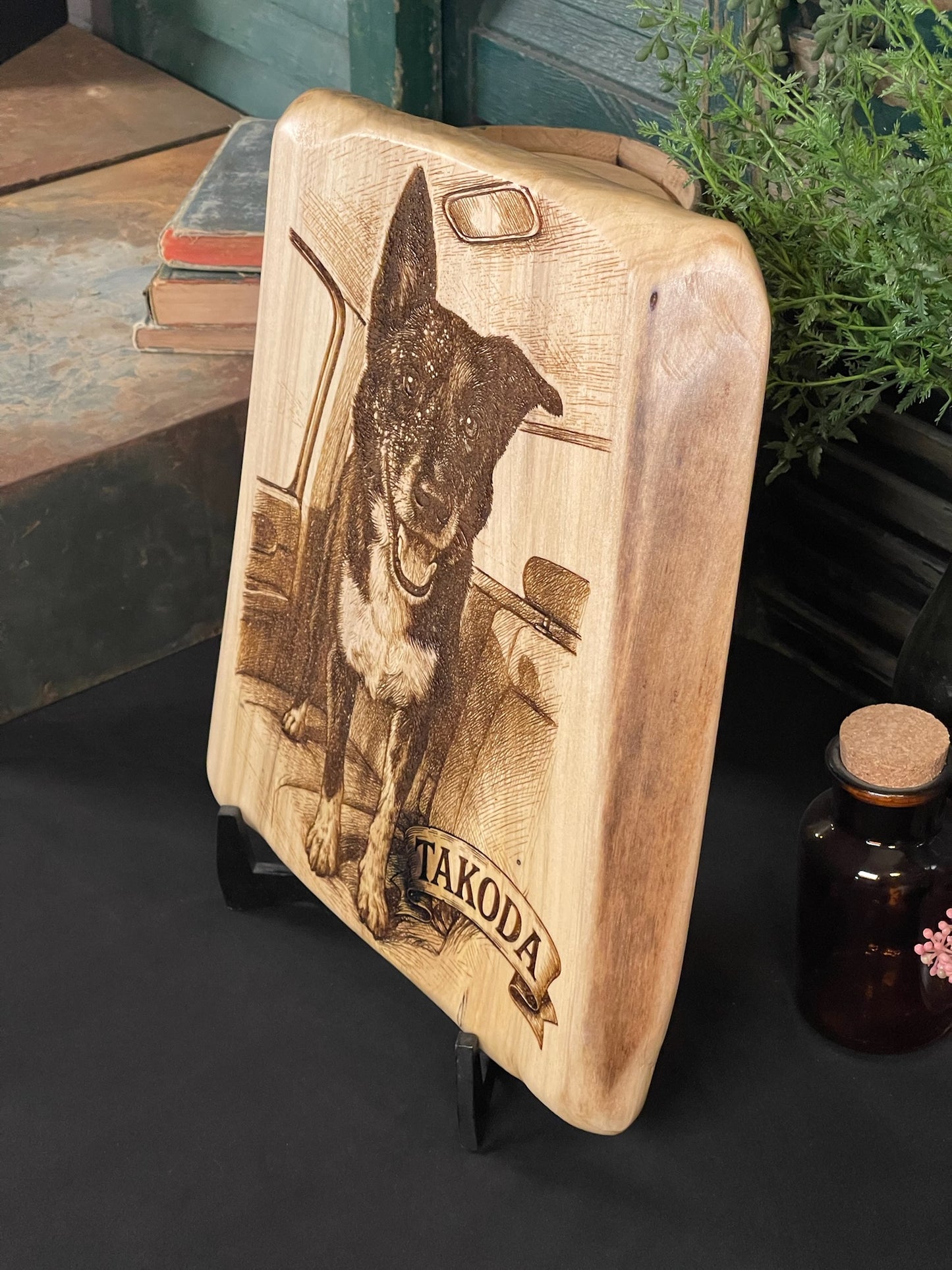 Custom Salvaged Wood Pet Engraving