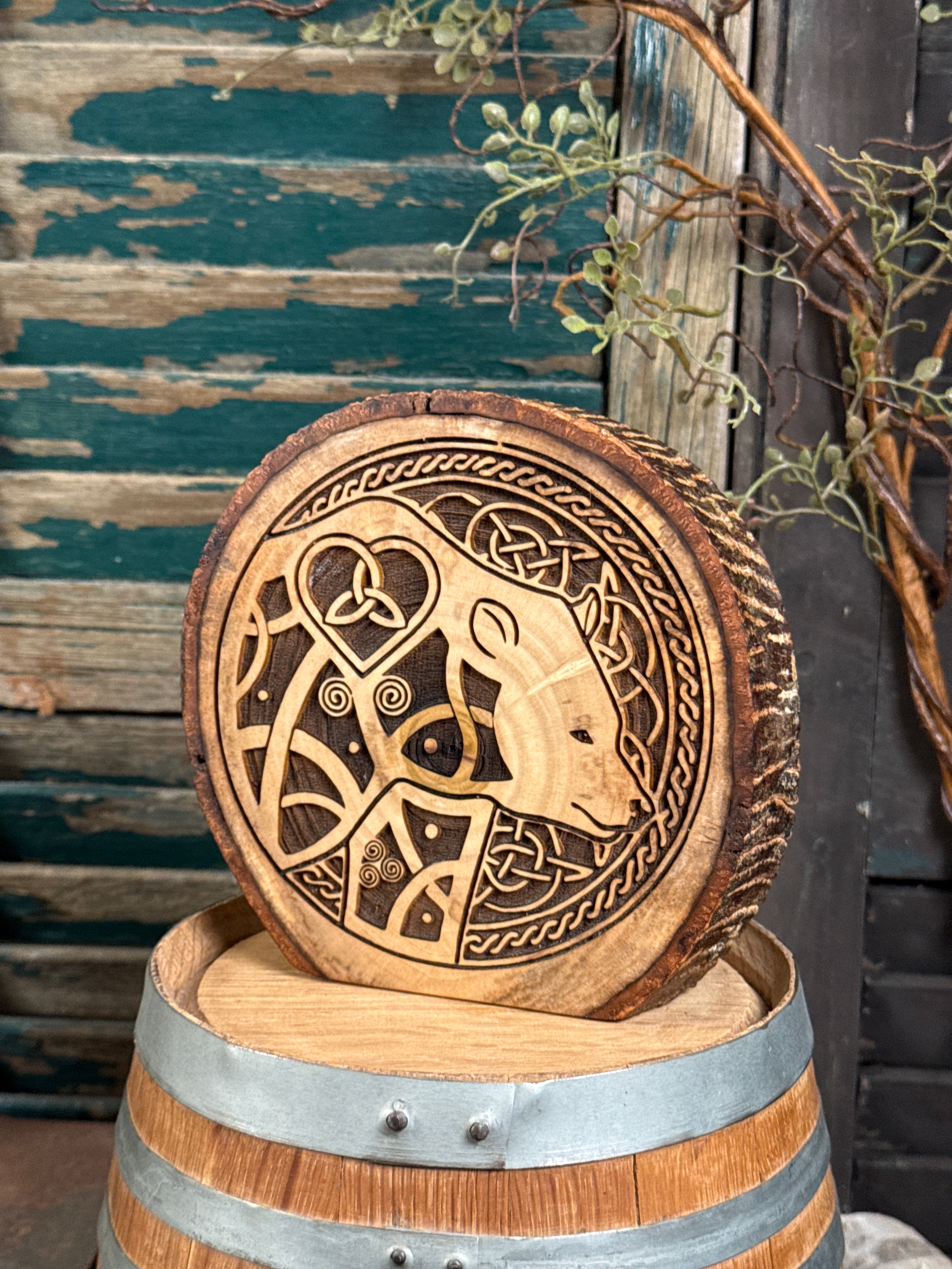 Celtic Heart Bear on Poplar