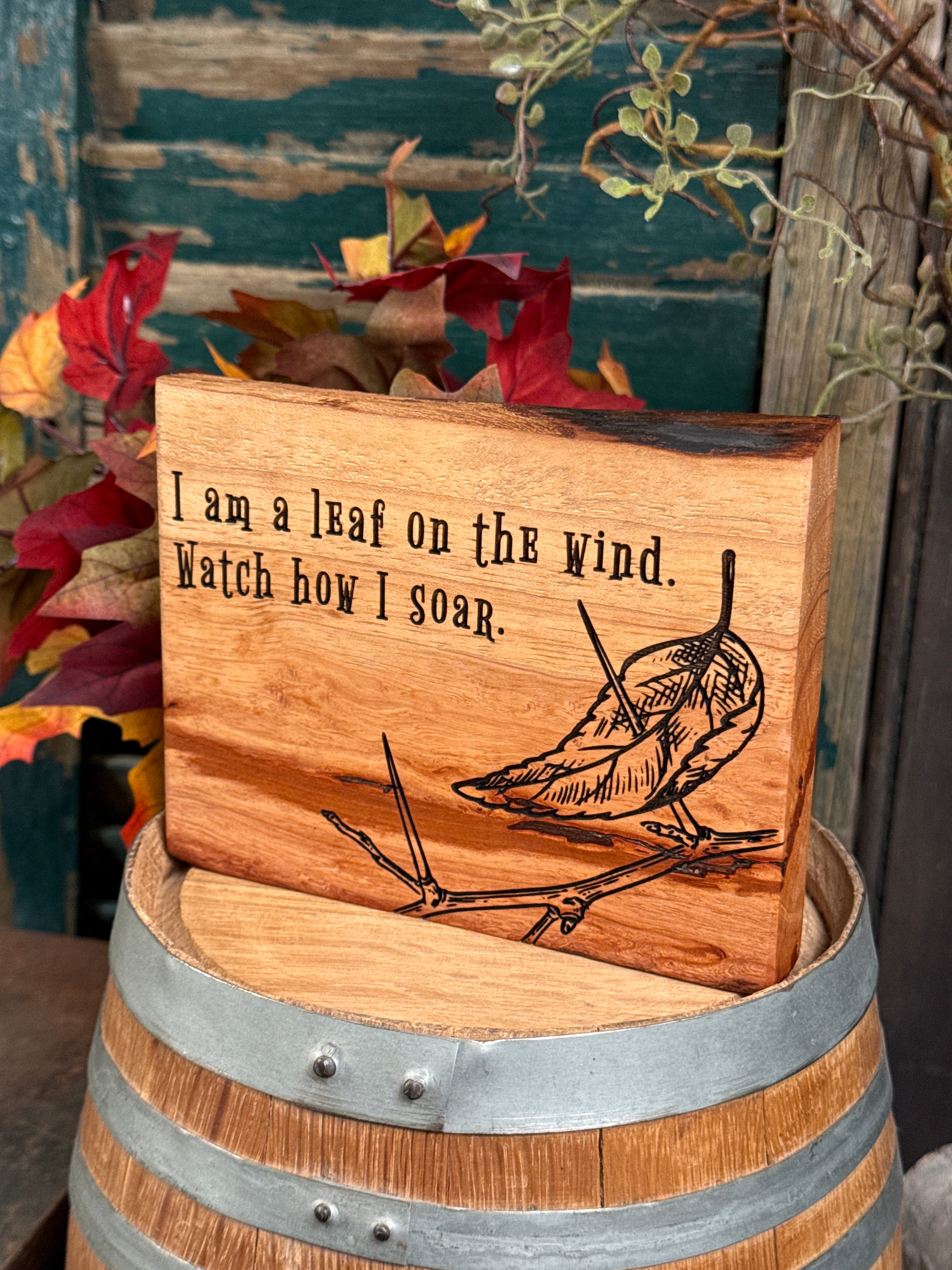 Leaf on the Wind on Pecan