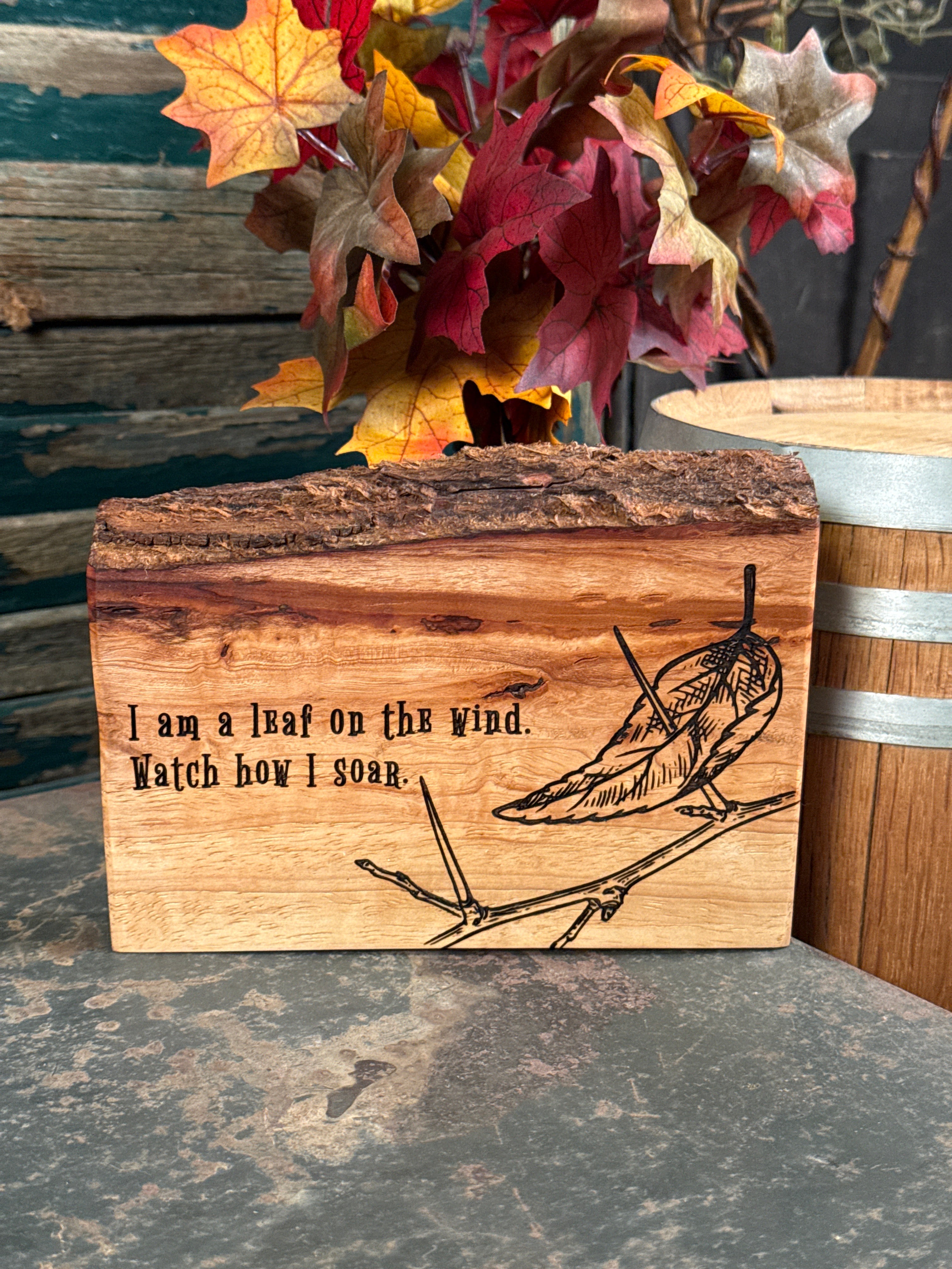 Leaf on the Wind on Pecan