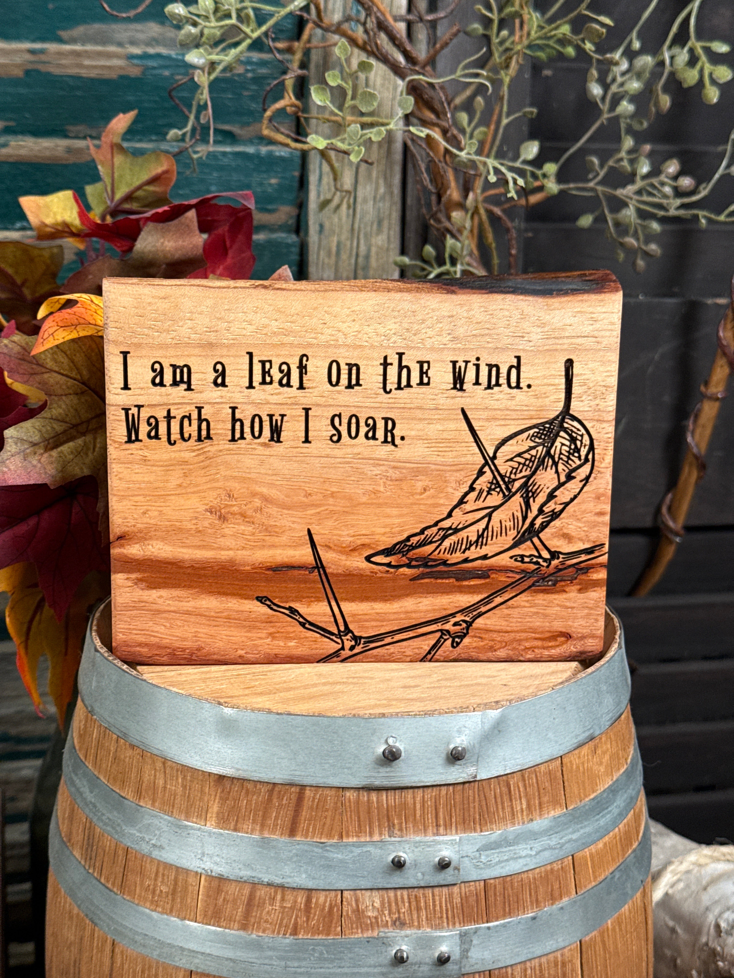 Leaf on the Wind on Pecan