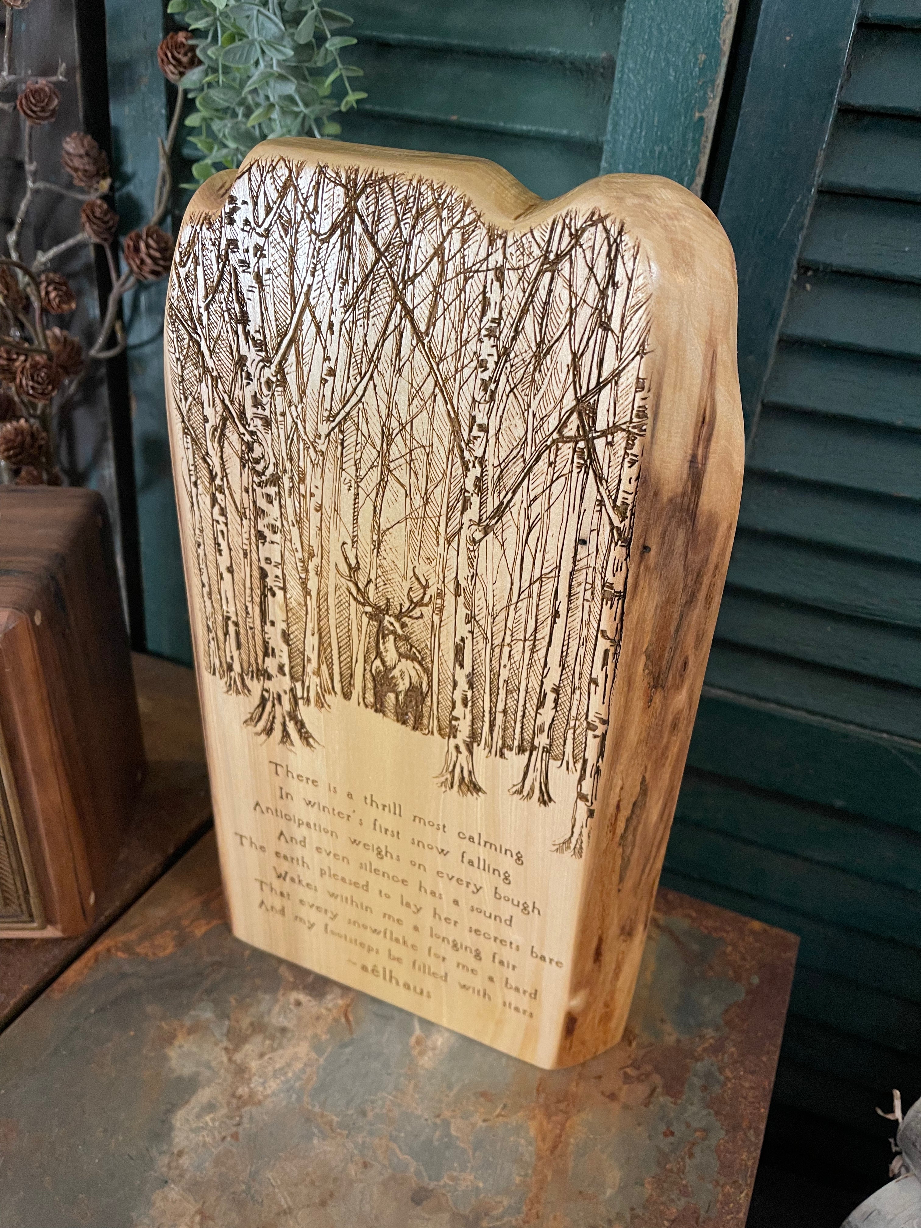 Winter's First Snow on Maple