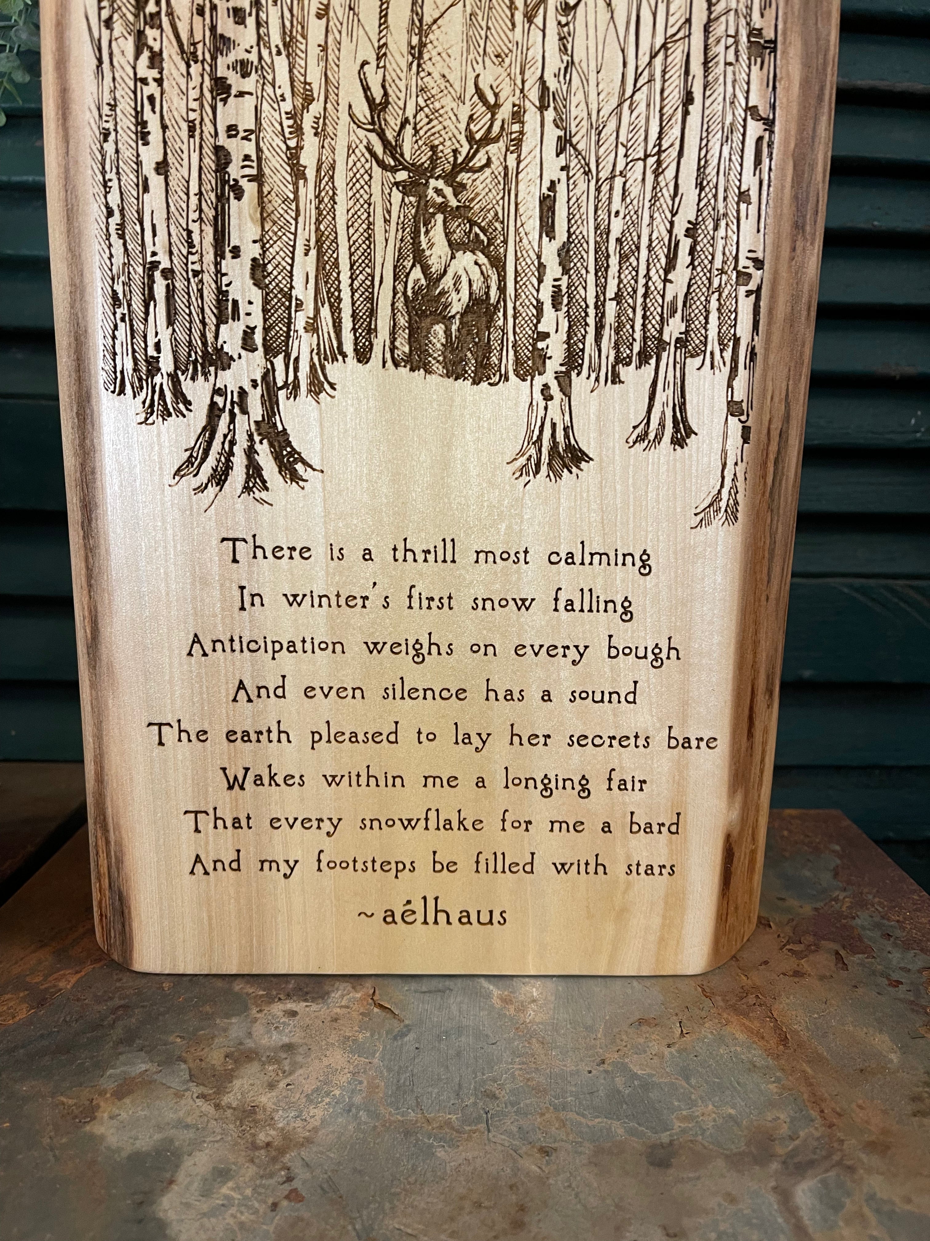 Winter's First Snow on Maple