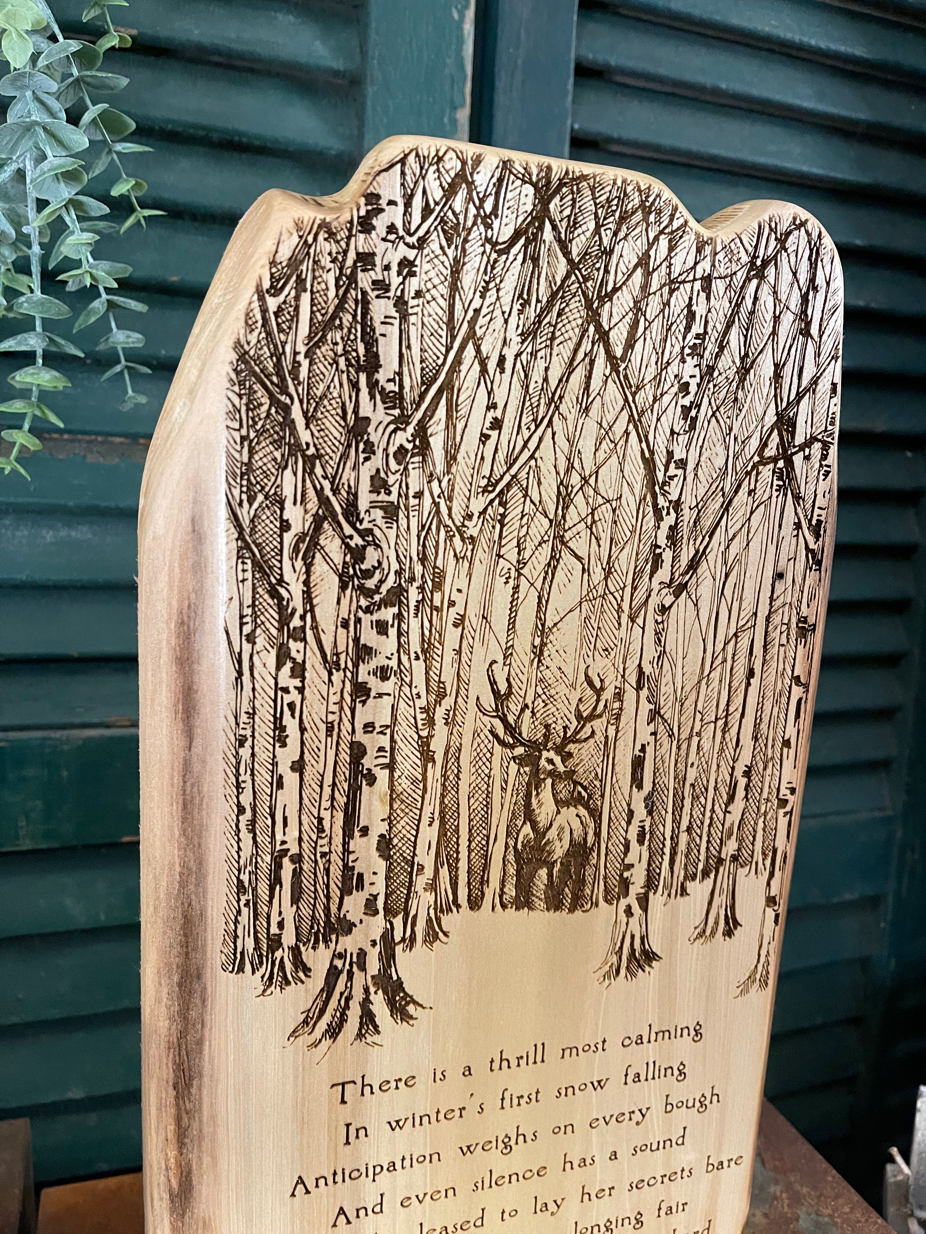 Winter's First Snow on Maple