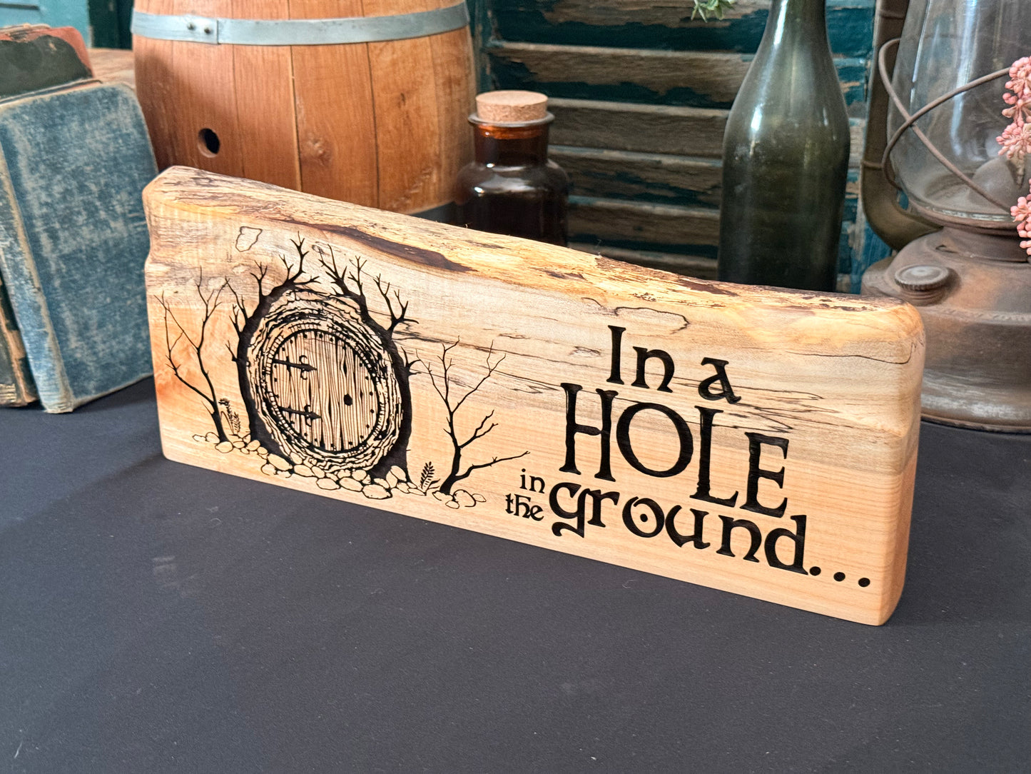 In a hole in the ground... on Maple