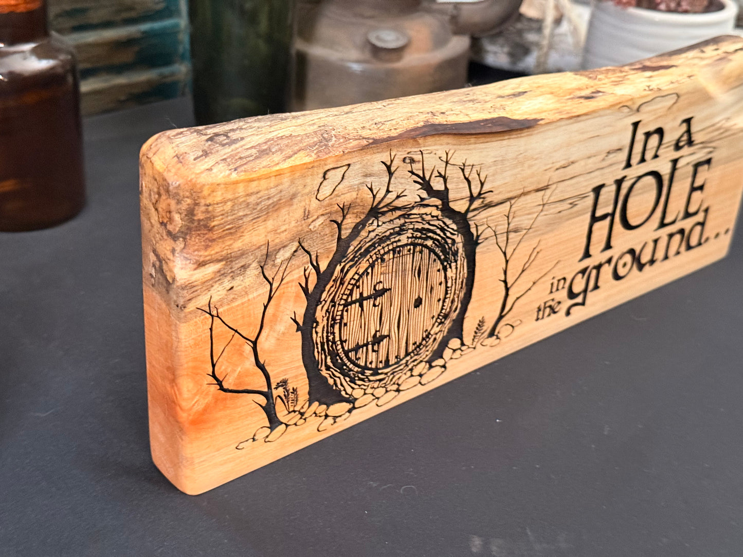 In a hole in the ground... on Maple
