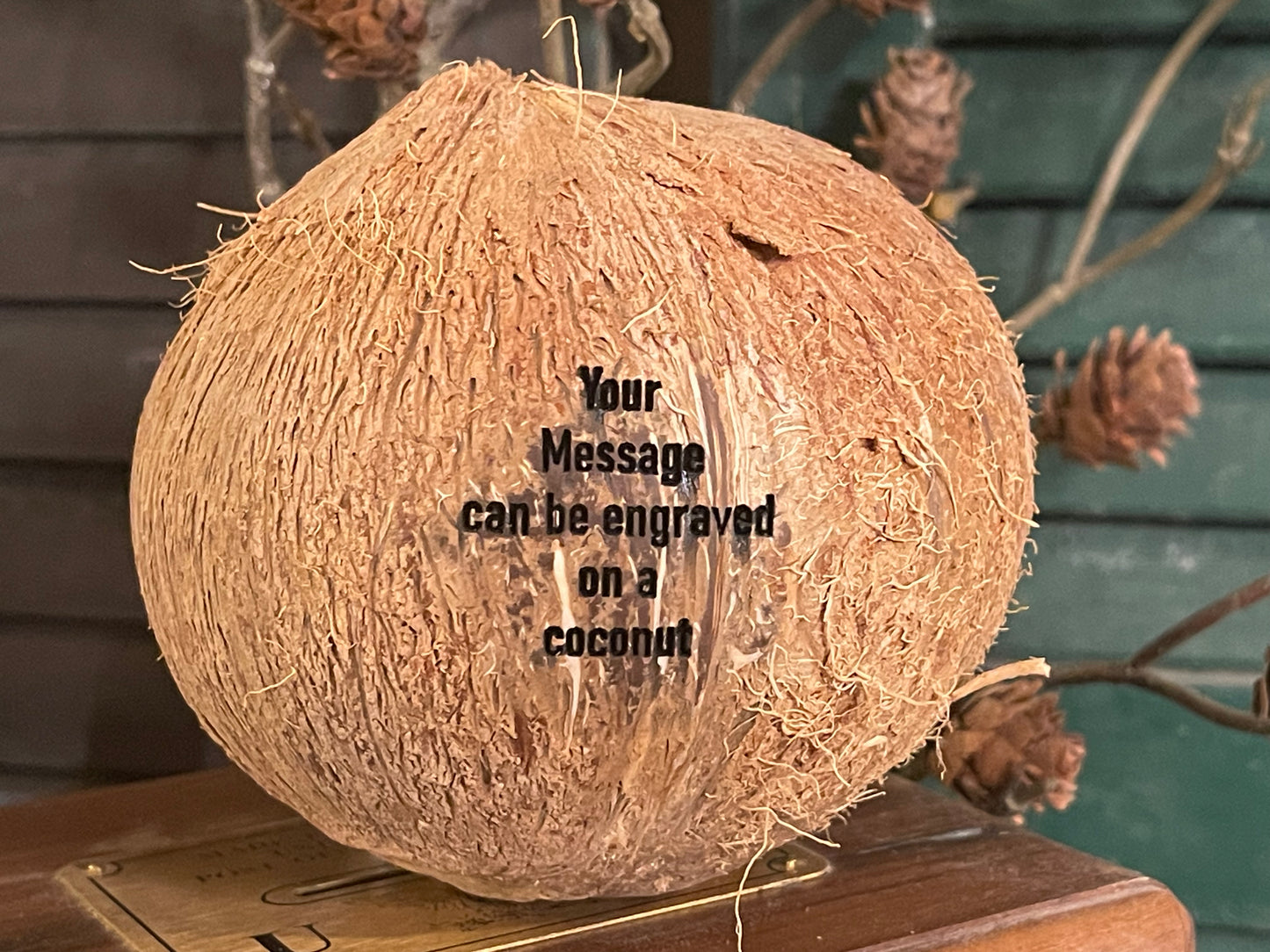 Message on a Coconut