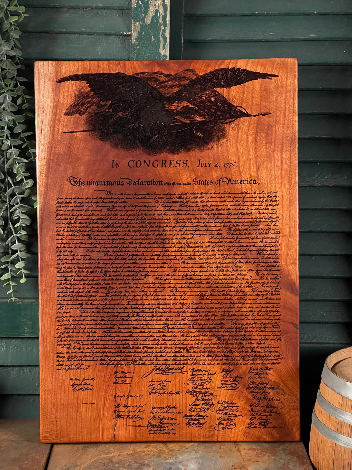 Declaration of Independence on Cherry