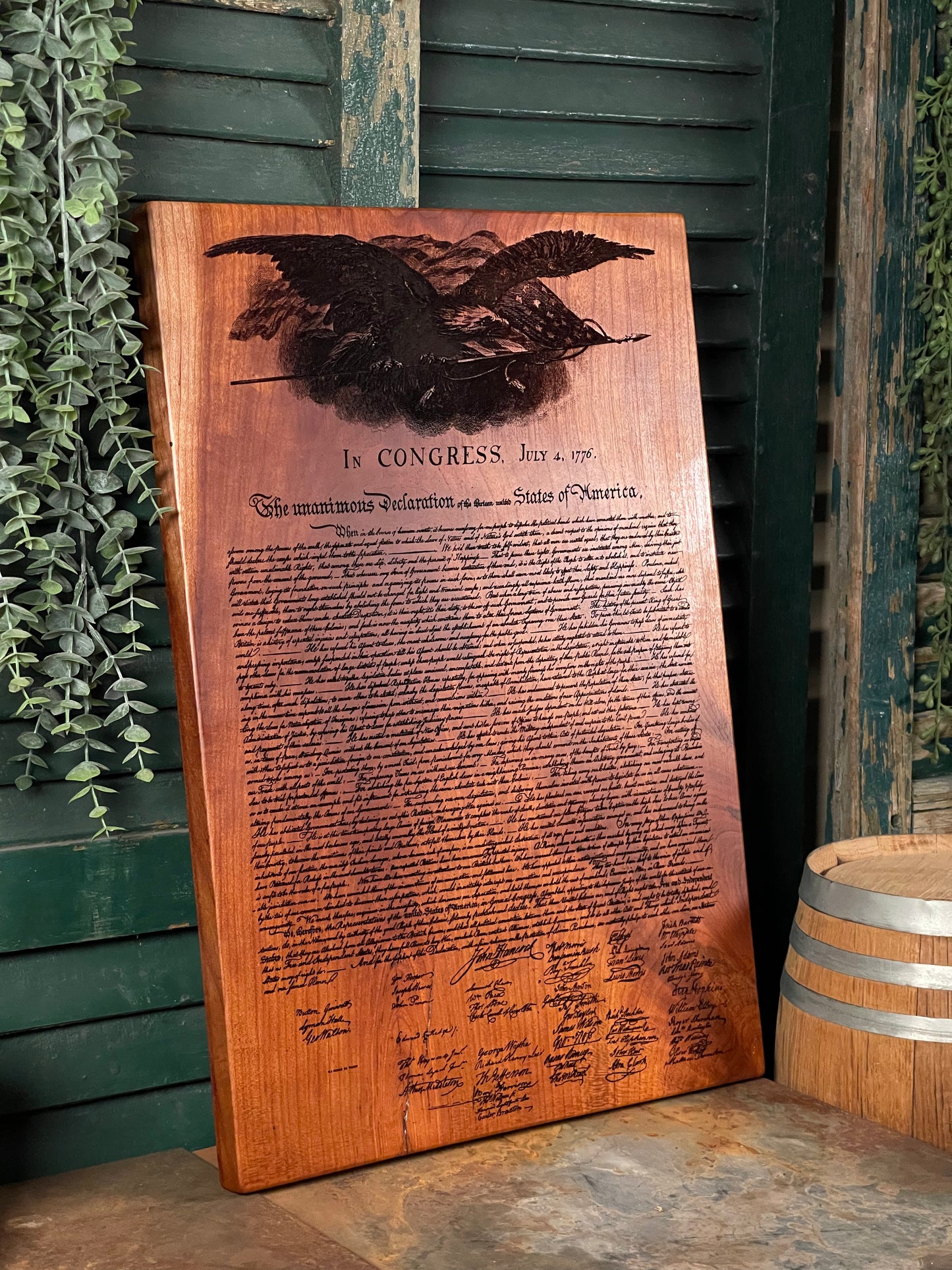 Declaration of Independence on Cherry