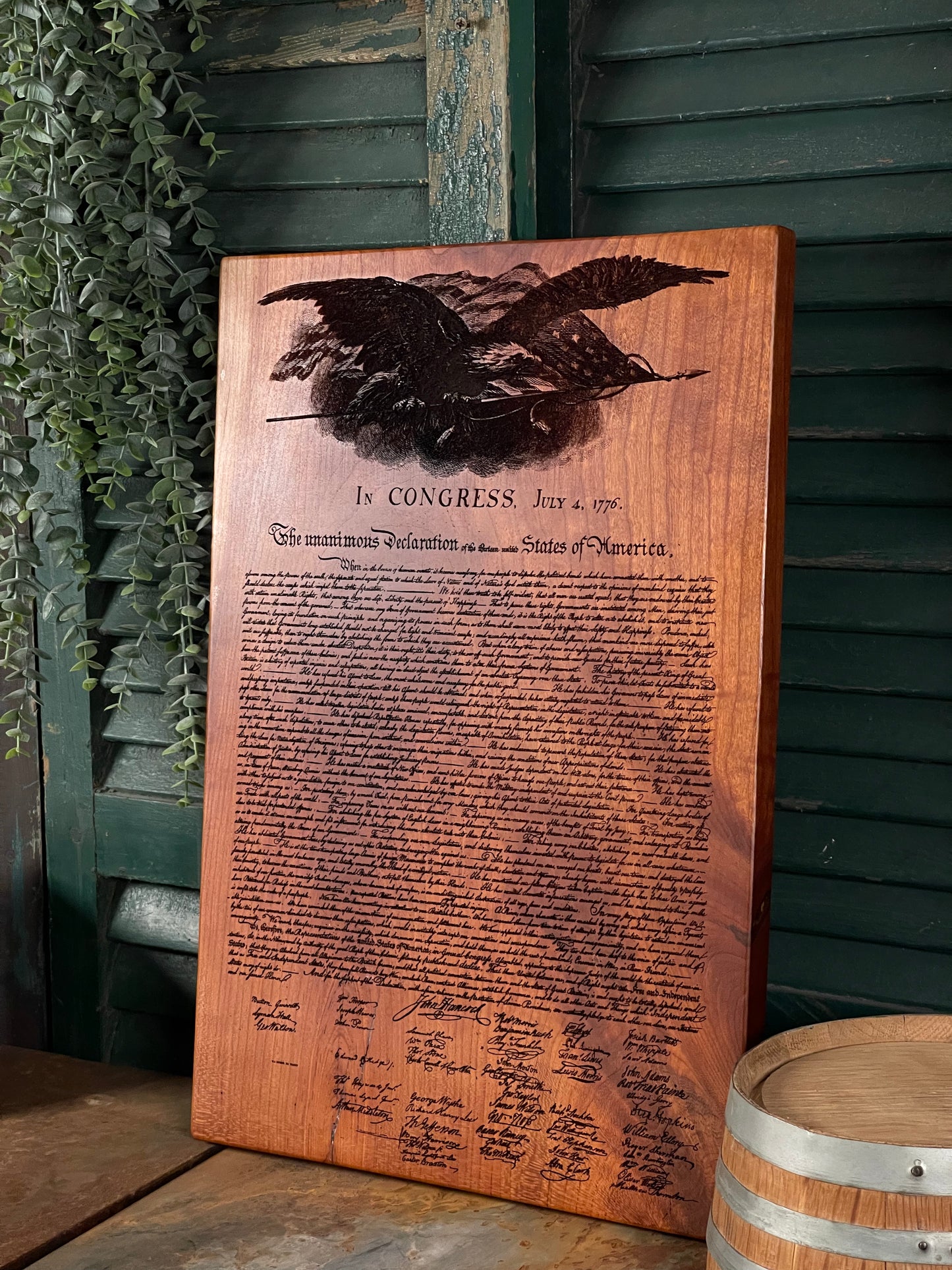 Declaration of Independence on Cherry