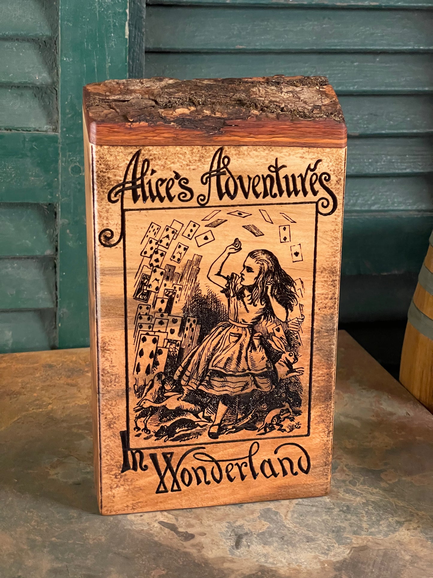 Book Cover - Alice's Adventures in Wonderland on Sweetgum