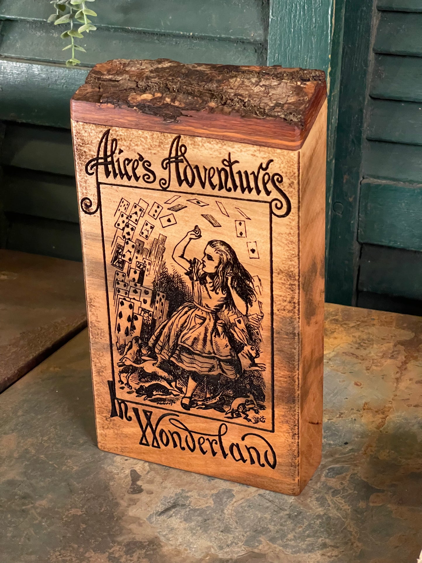 Book Cover - Alice's Adventures in Wonderland on Sweetgum