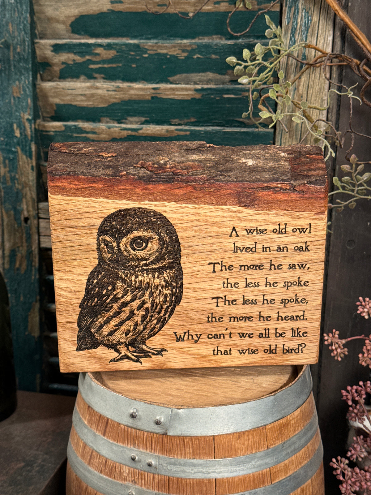 A Wise Old Owl on Oak
