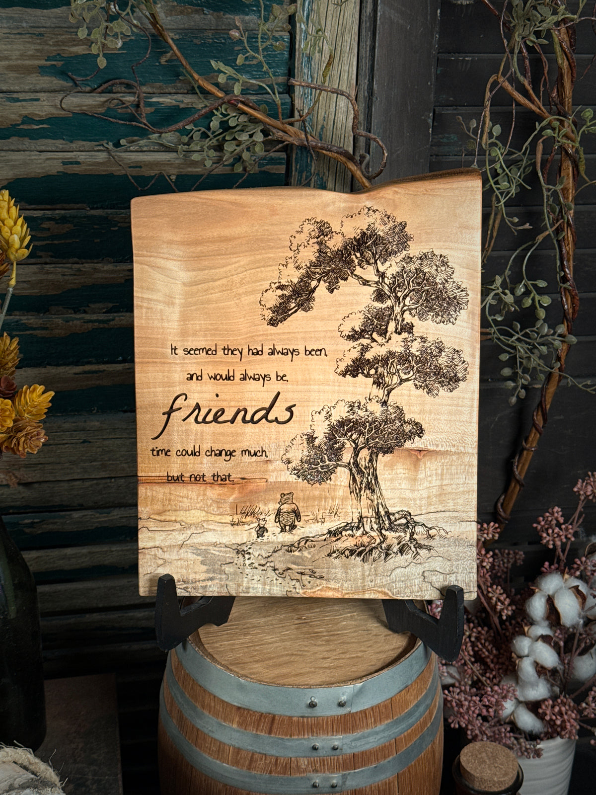 Always Friends - Winnie the Pooh on Maple