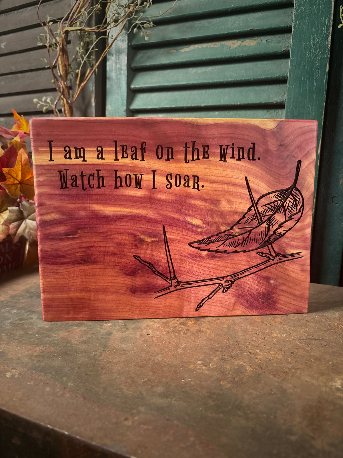 I am a Leaf on the Wind on Cedar