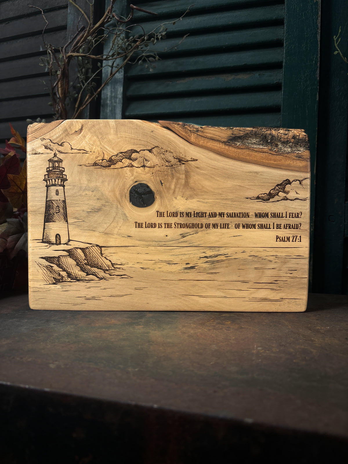 Lighthouse / Psalm 27:1 on Poplar