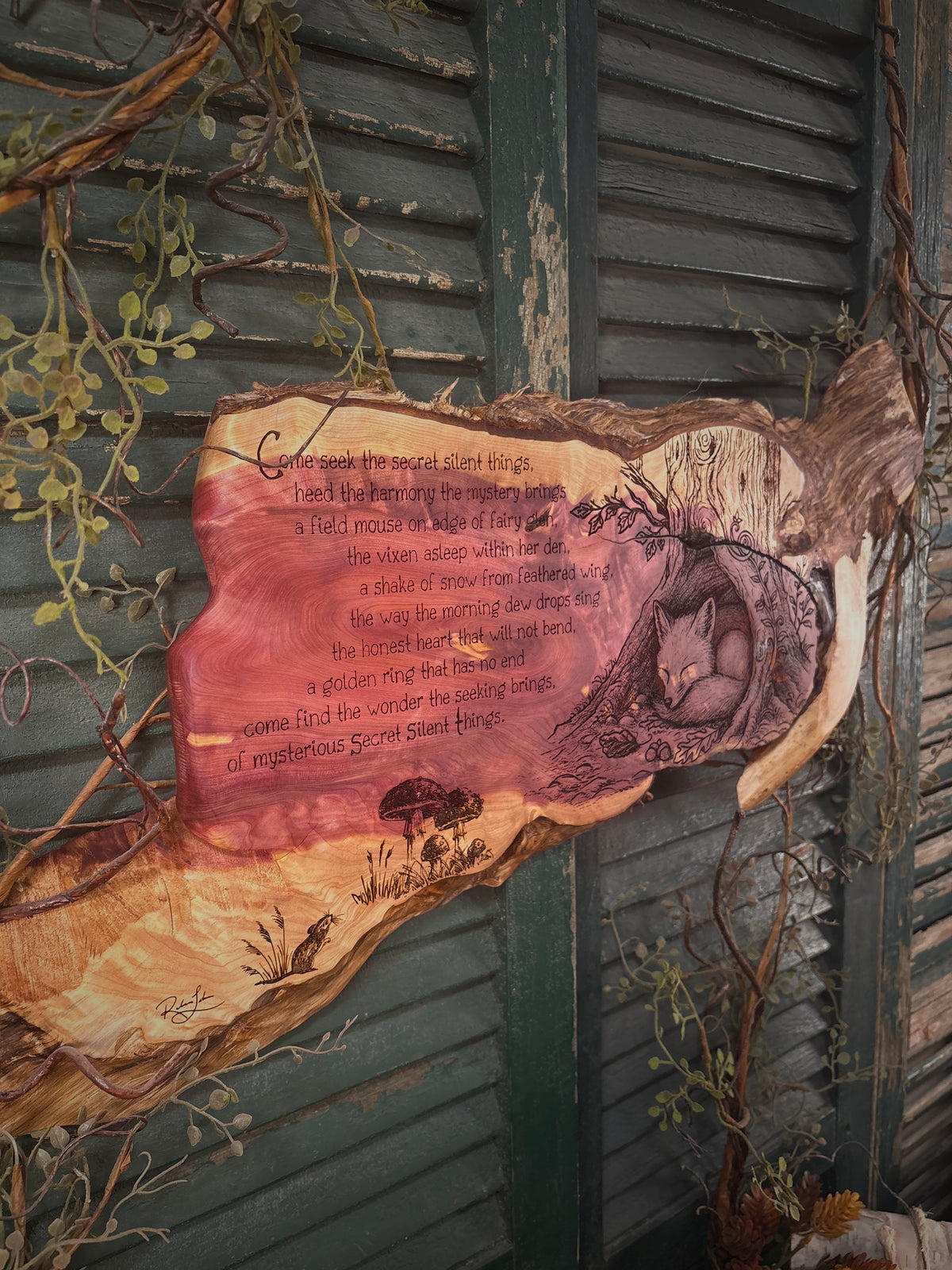 Secret Silent Things on Cedar