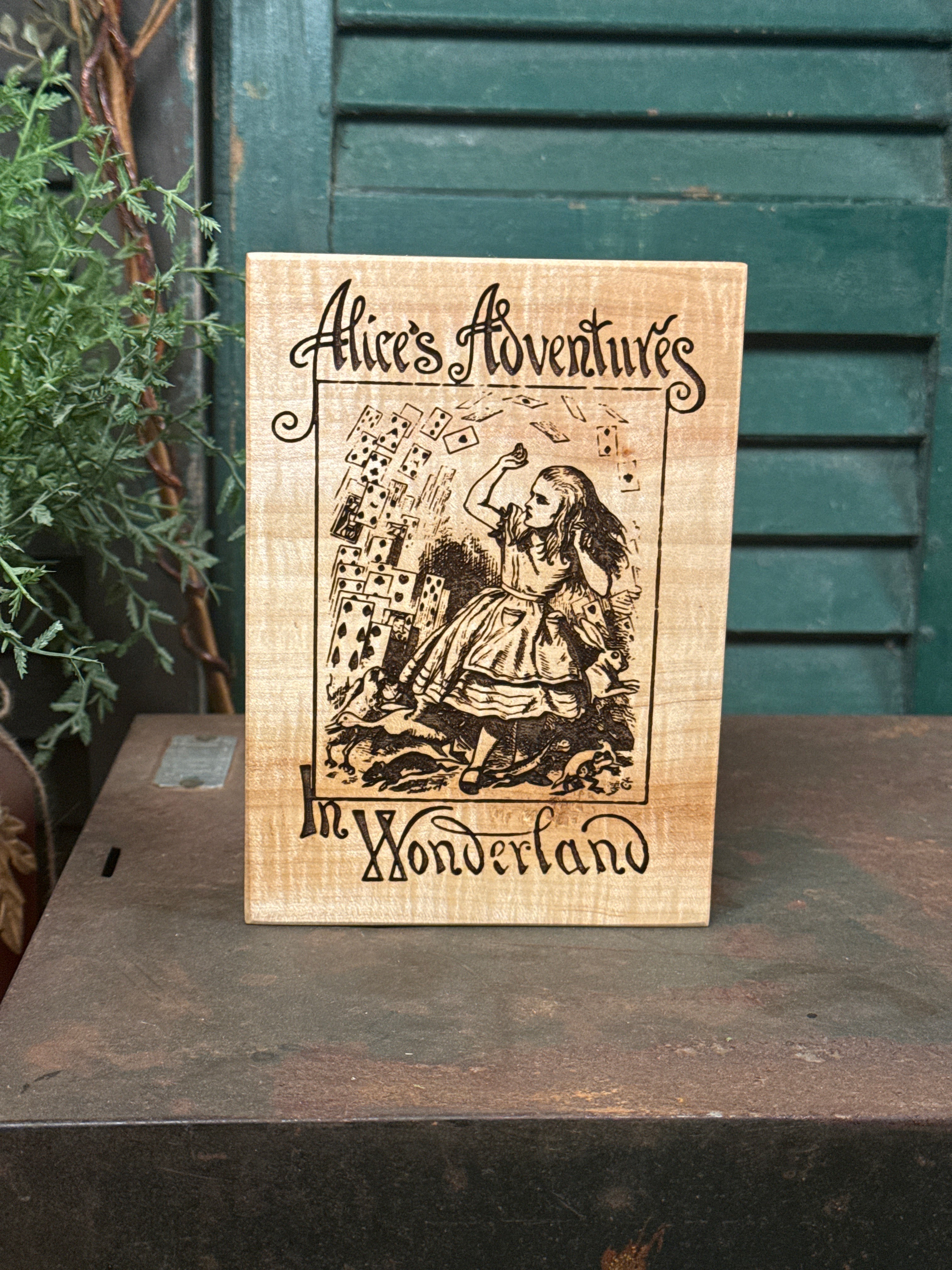 Book - Alice's Adventure in Wonderland on Maple