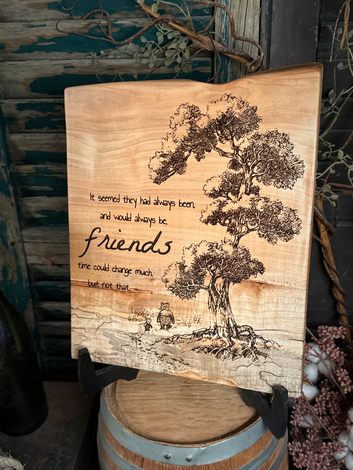 Always Friends - Winnie the Pooh on Maple
