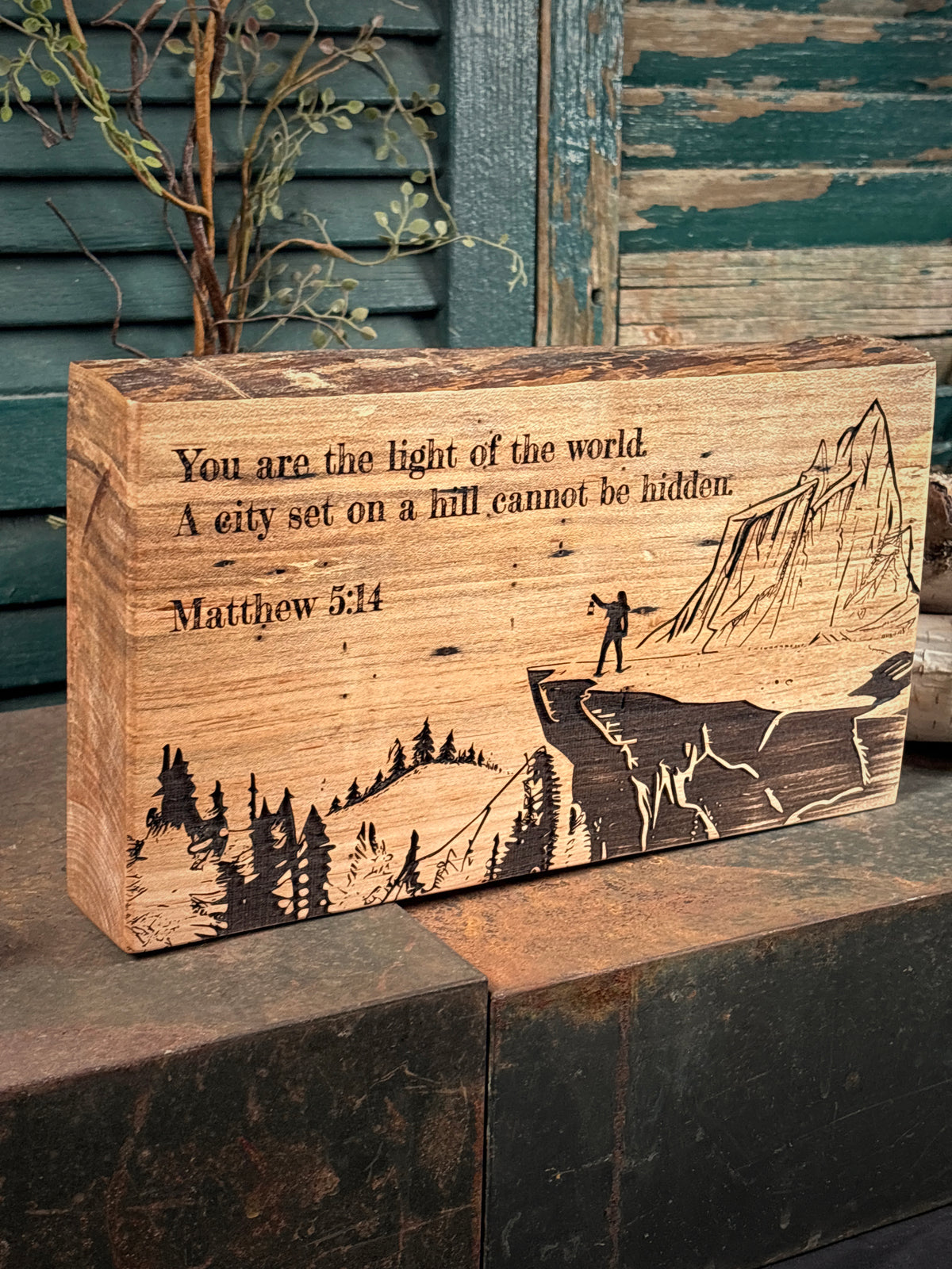 City on a Hill / Matthew 5:14 on Maple