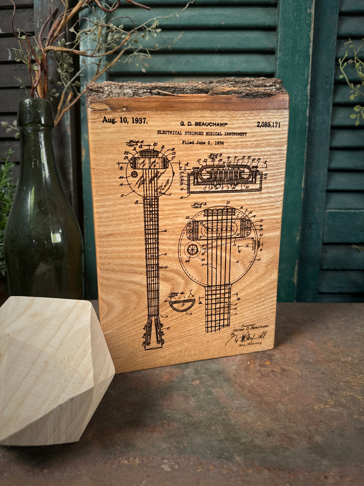 Electric Guitar Patent on Ash