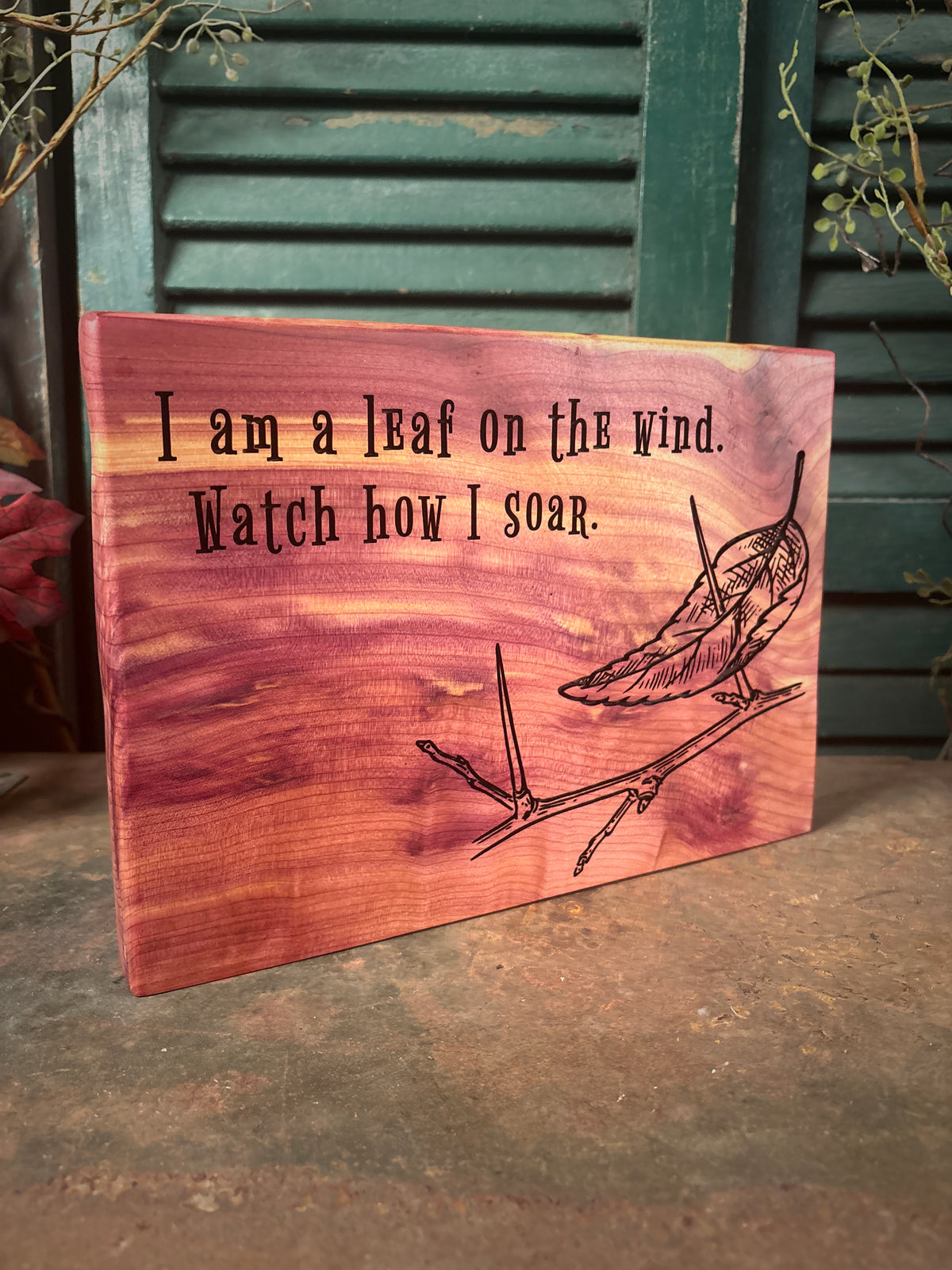 I am a Leaf on the Wind on Cedar