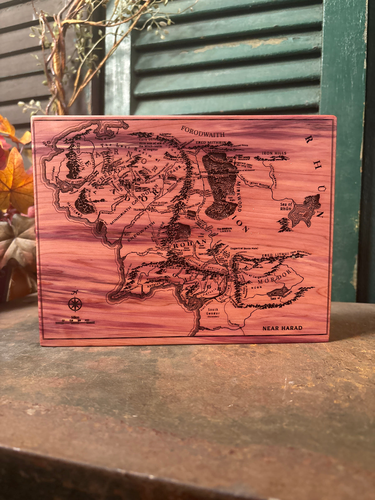 Middle Earth Map * on Cedar