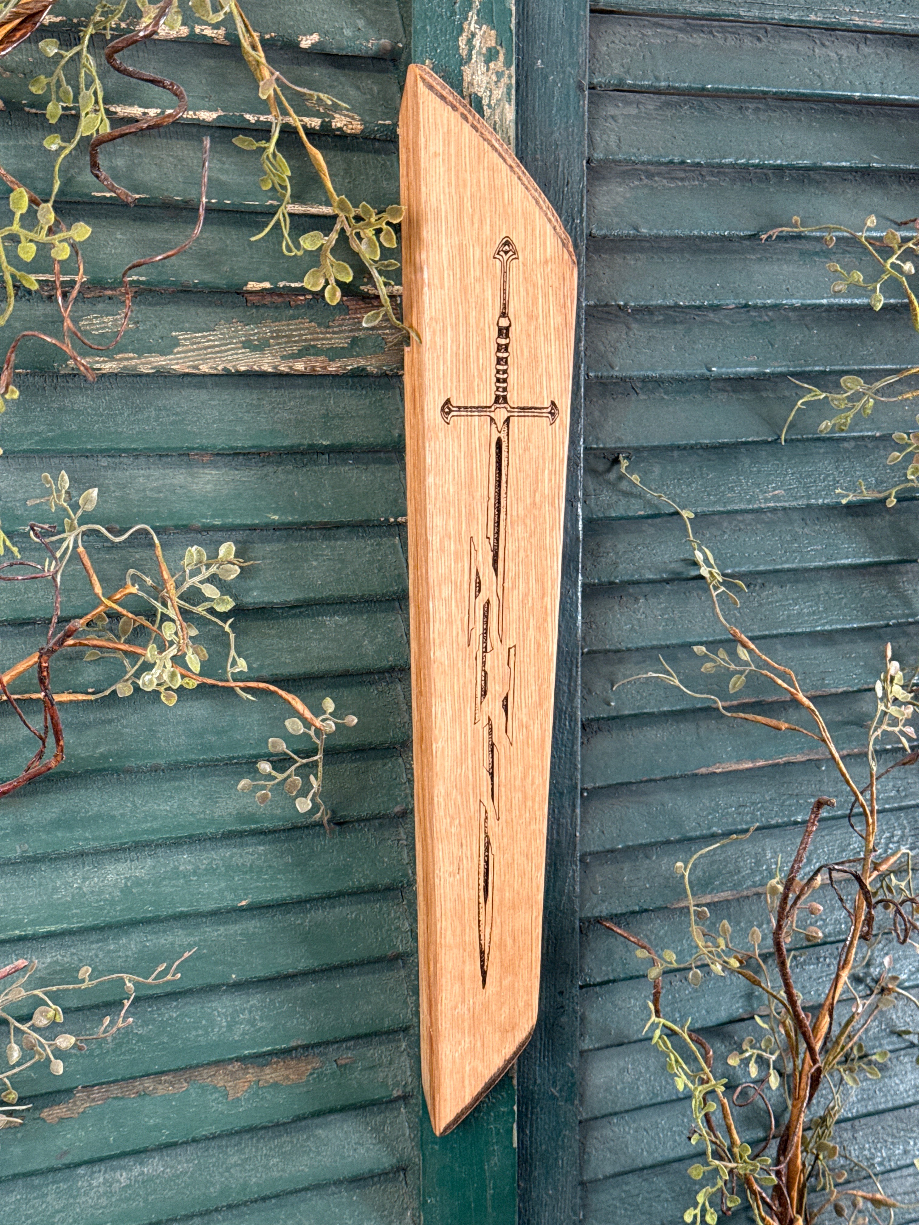 Blade that was Broken on Bourbon Barrel Oak