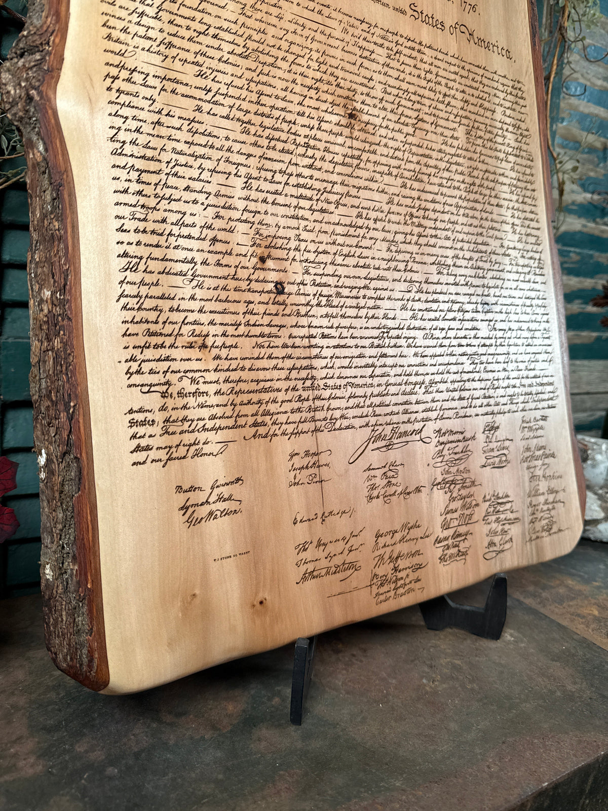 Declaration of Independence on Sweetgum