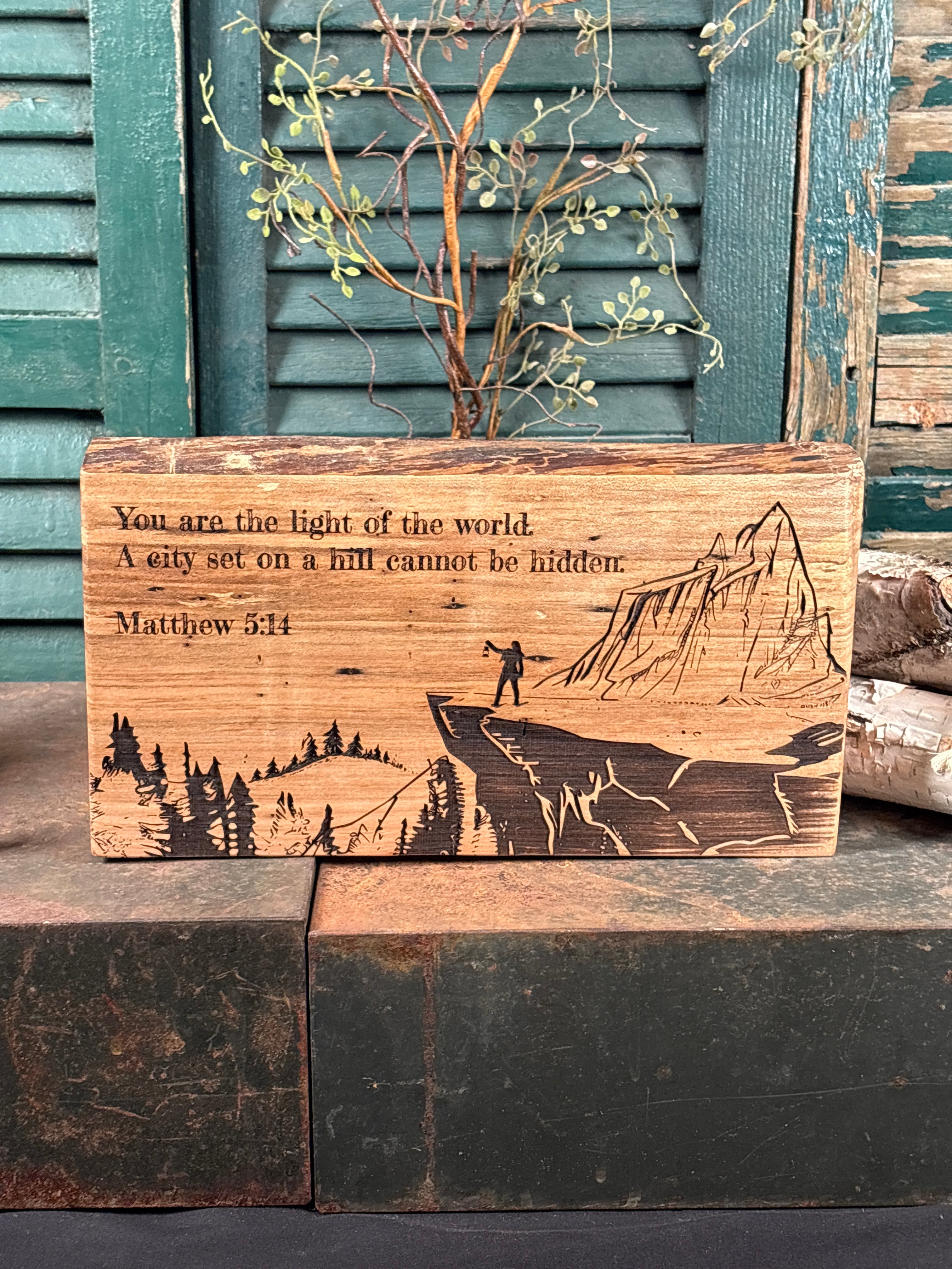 City on a Hill / Matthew 5:14 on Maple