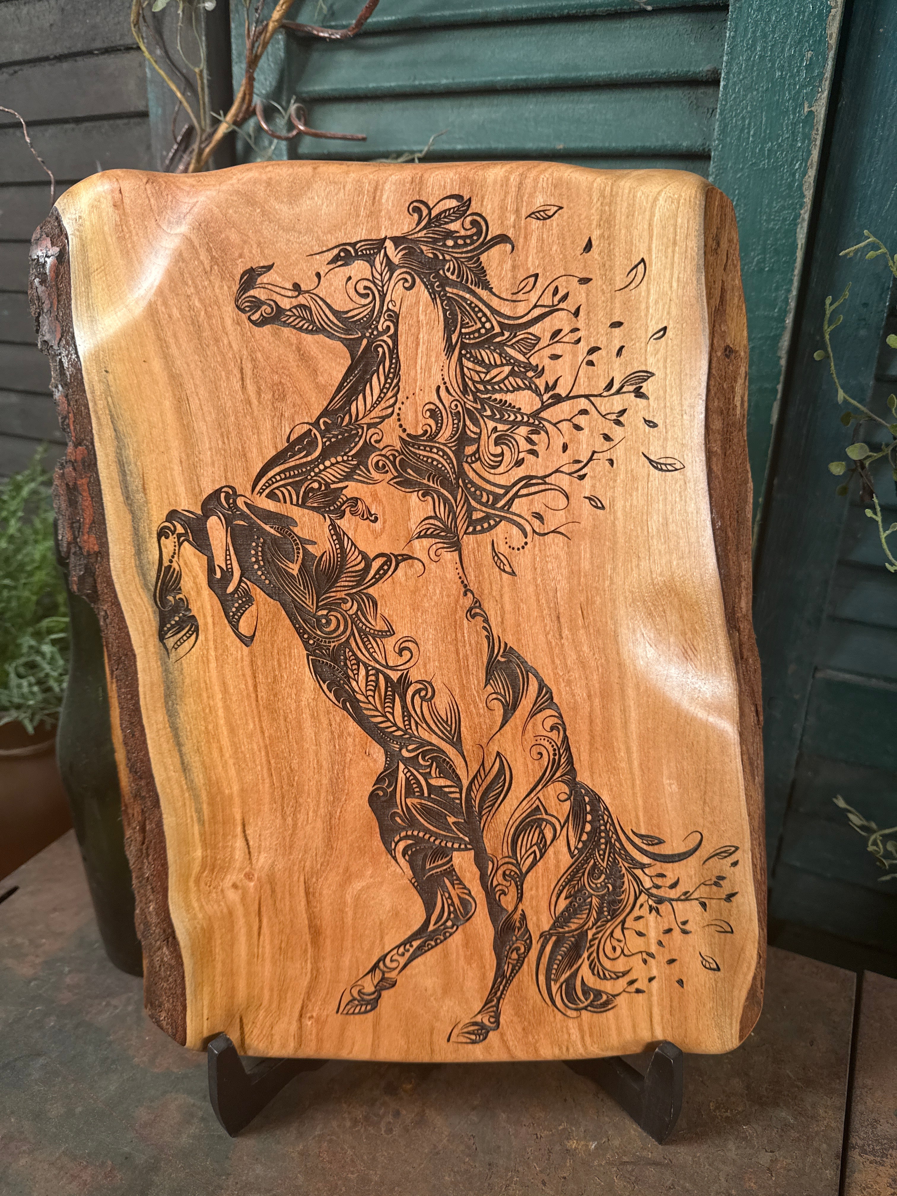 Botanical Horse on Cherry