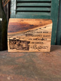 The Subject of Cheese on Spalted Maple