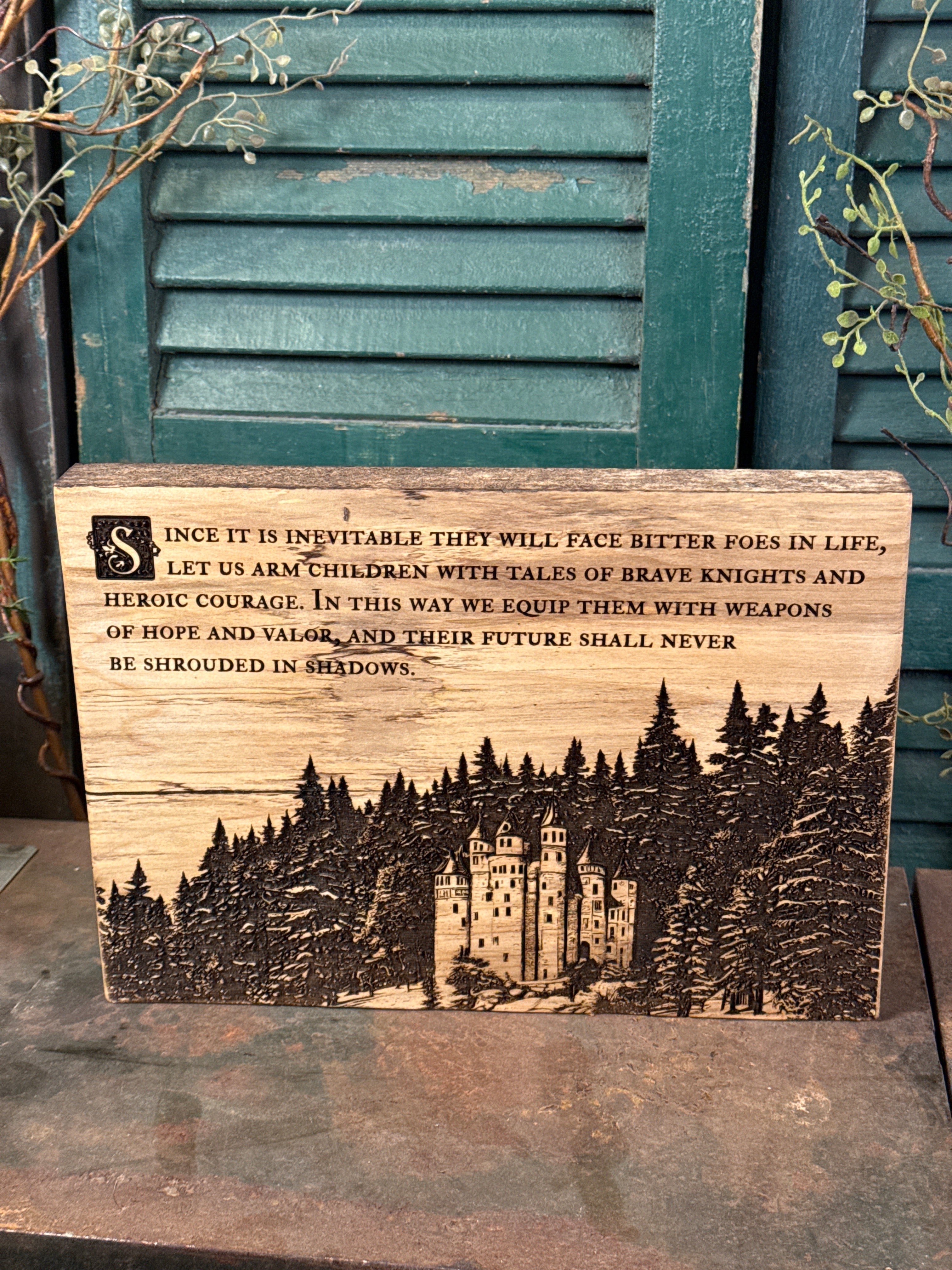 Arm Children with Tales on Spalted Maple