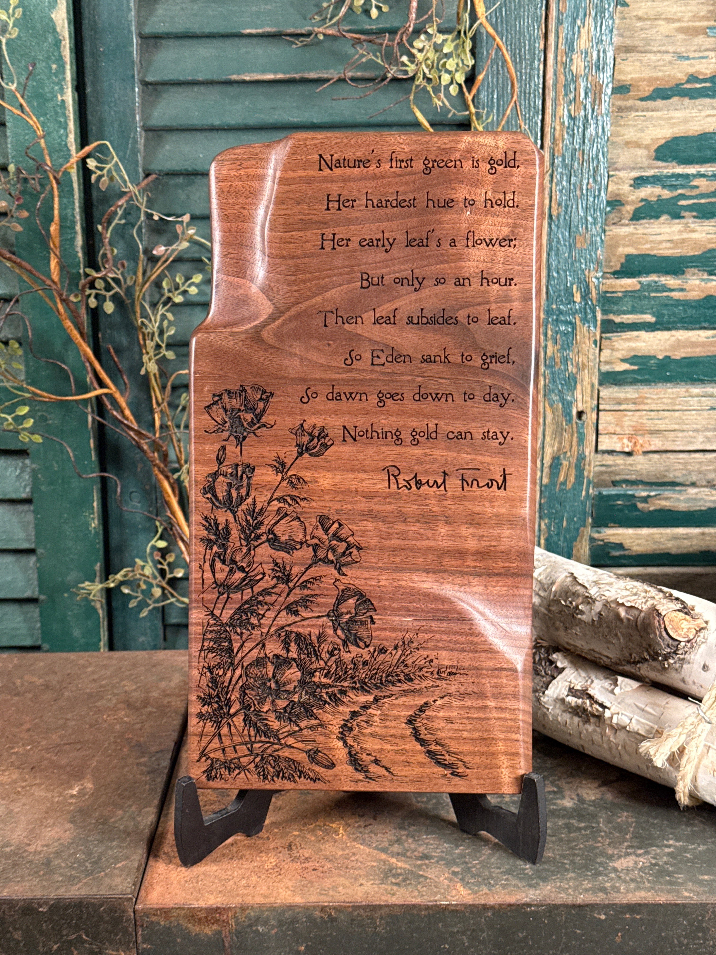 Nothing Gold Can Stay on Walnut