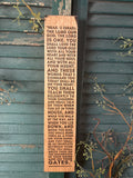 Shema - Deuteronomy 6:4-9 (ESV) on Bourbon Barrel Oak