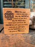 Irish Blessing on Oak