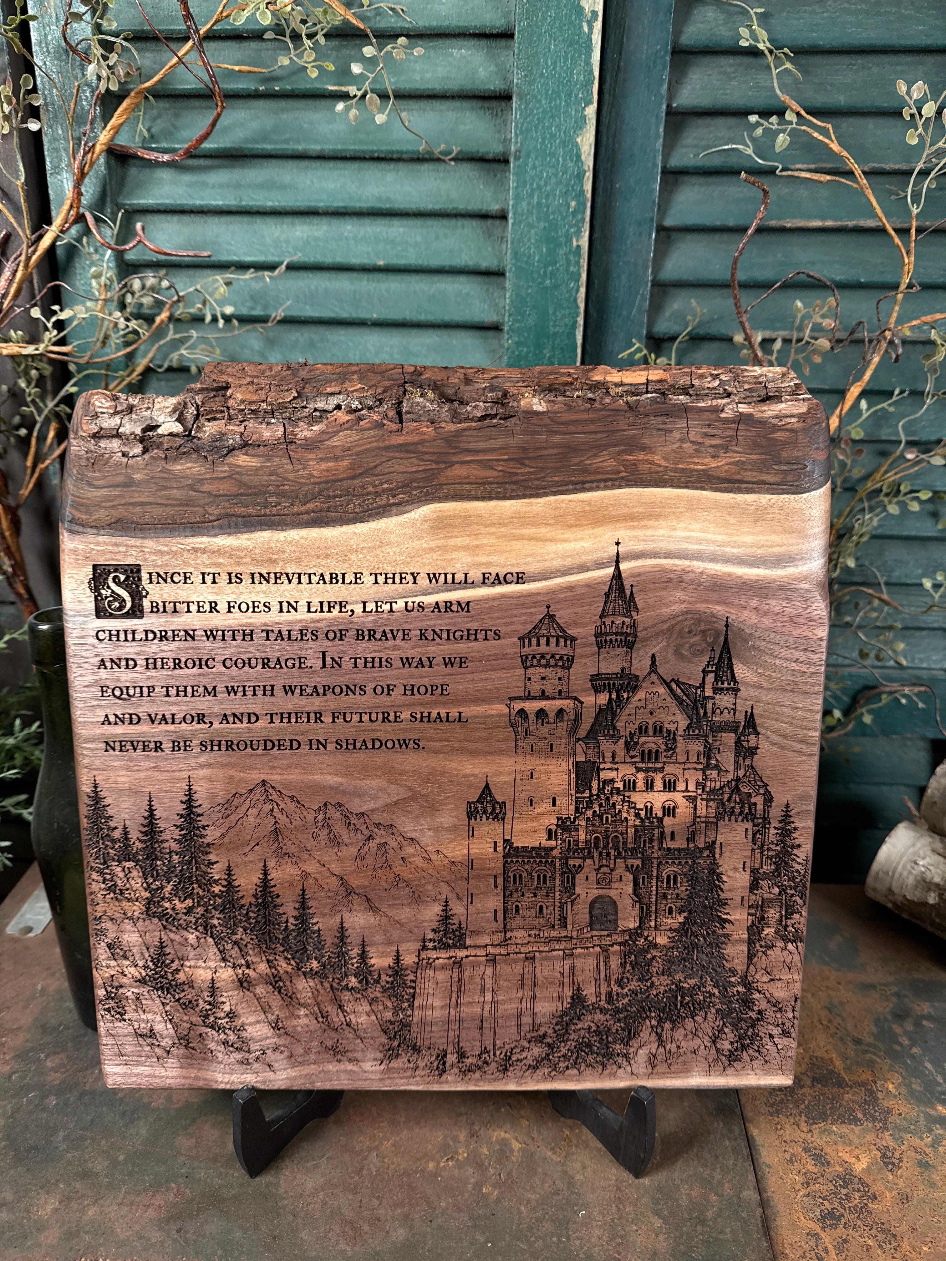 Arm Children with Tales on Black Walnut