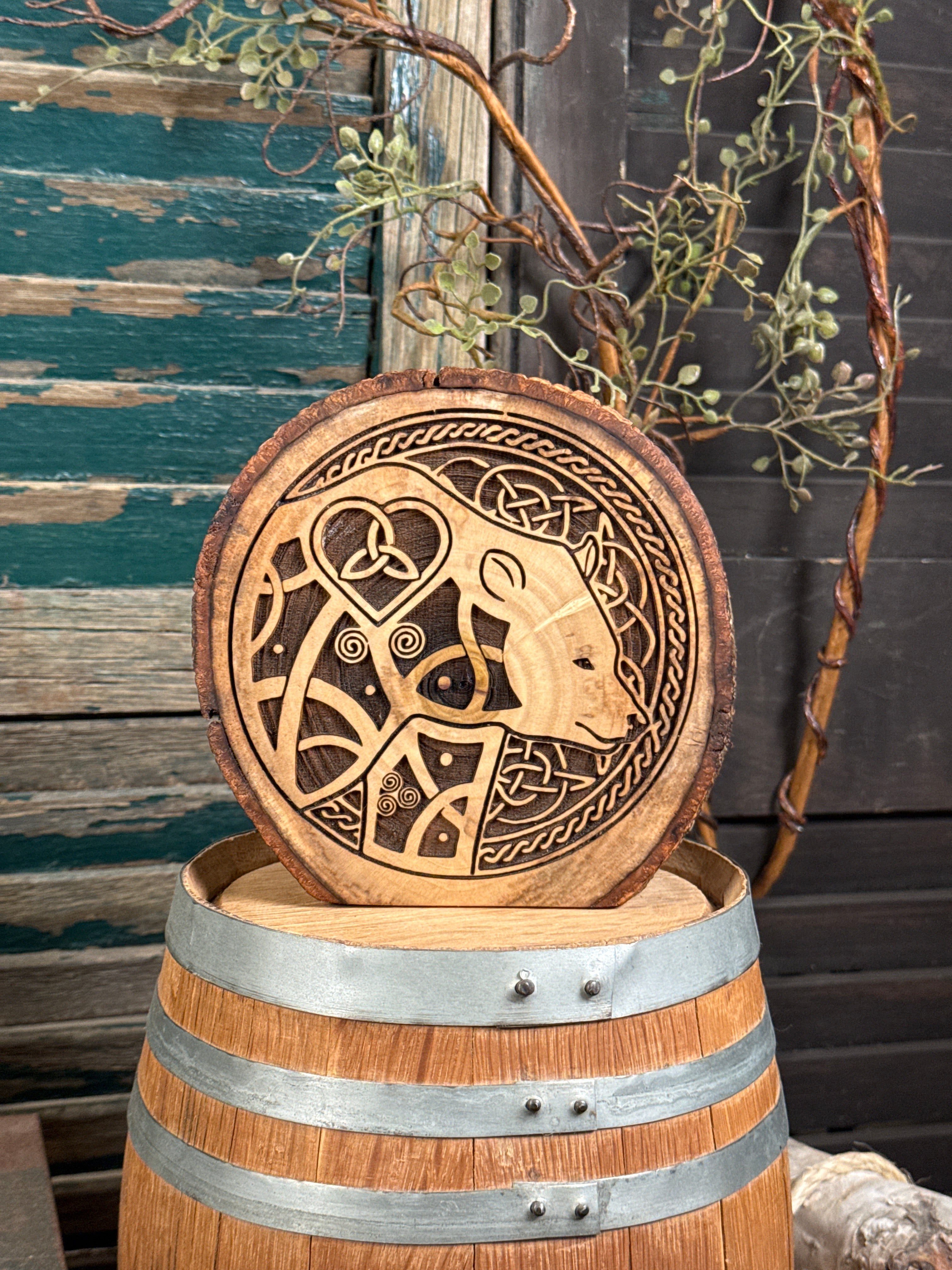 Celtic Heart Bear on Poplar