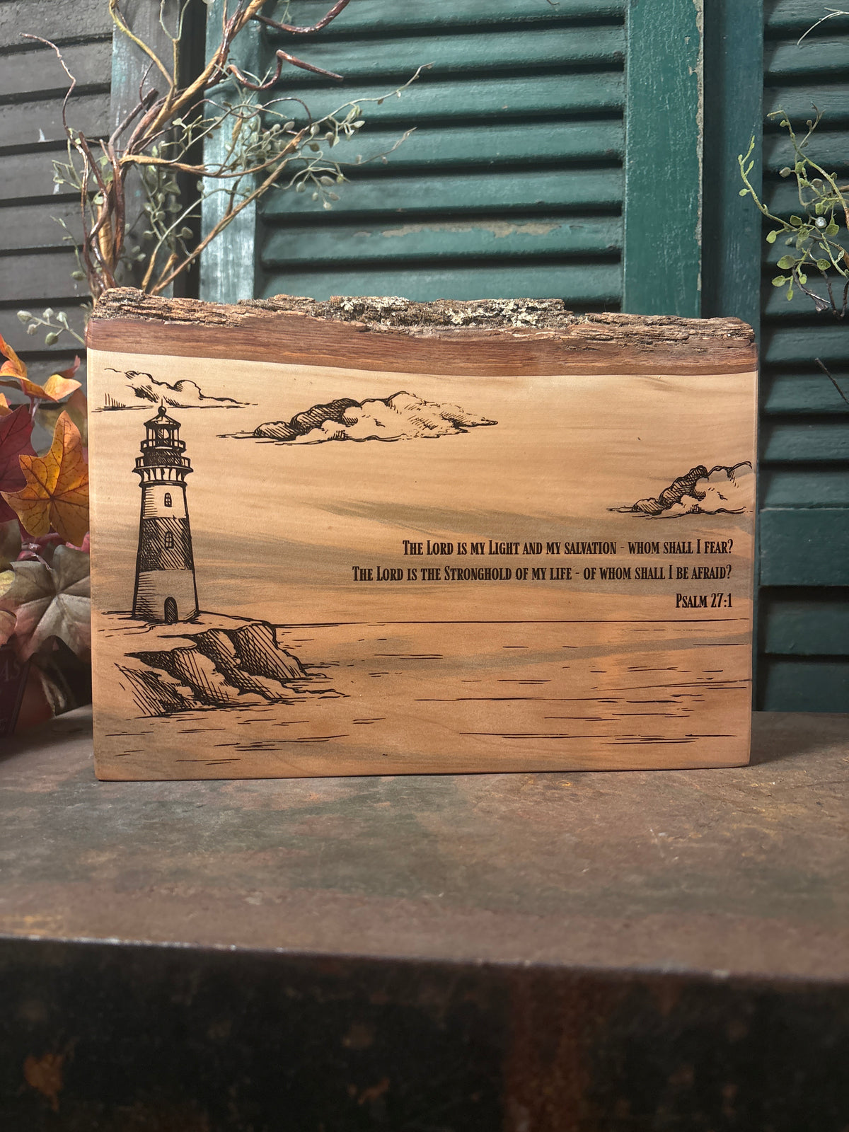 Lighthouse / Psalm 27:1 on Sweetgum