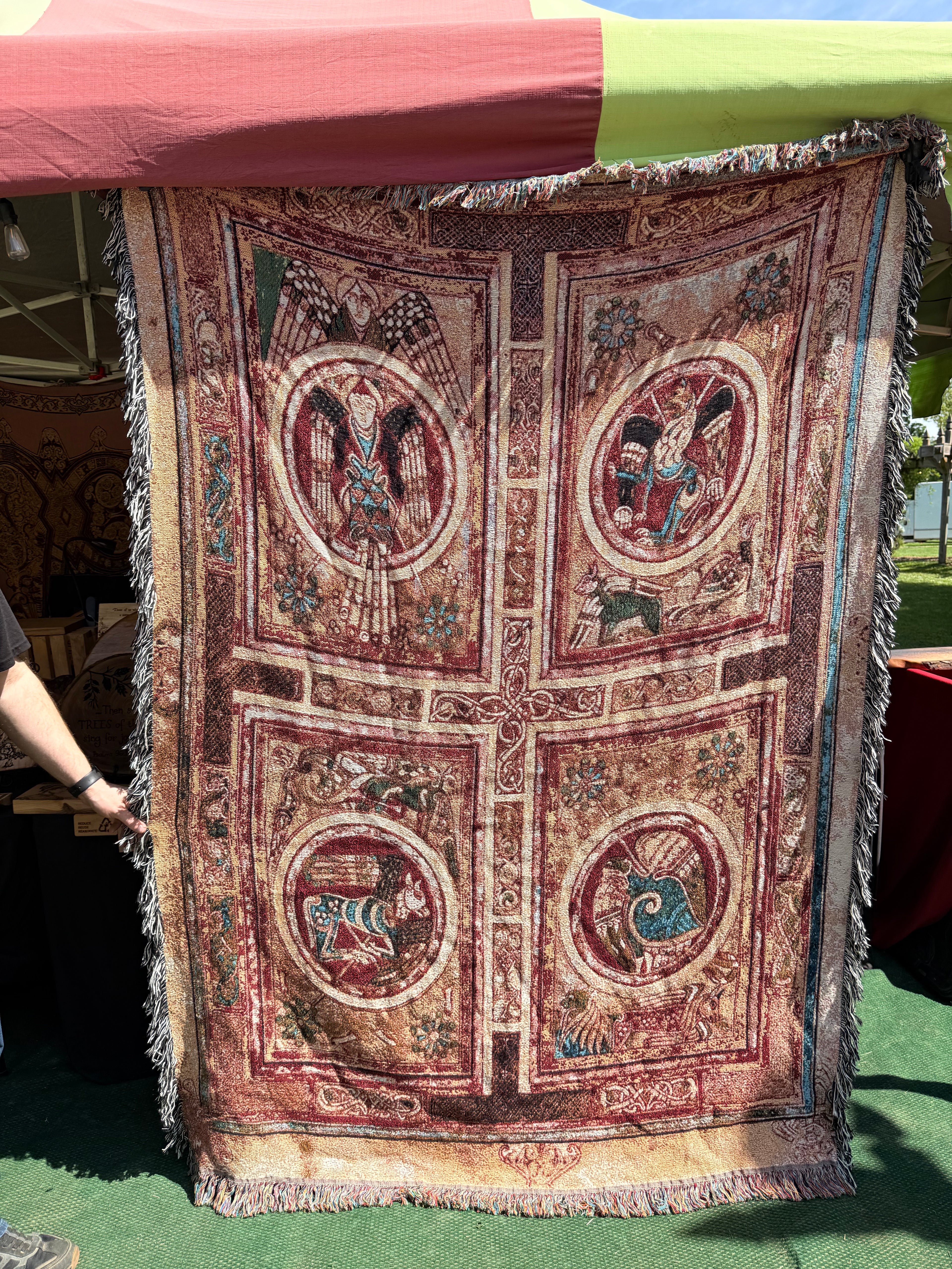 Book of Kells, 4 Evangelists - Woven Blanket / Tapestry