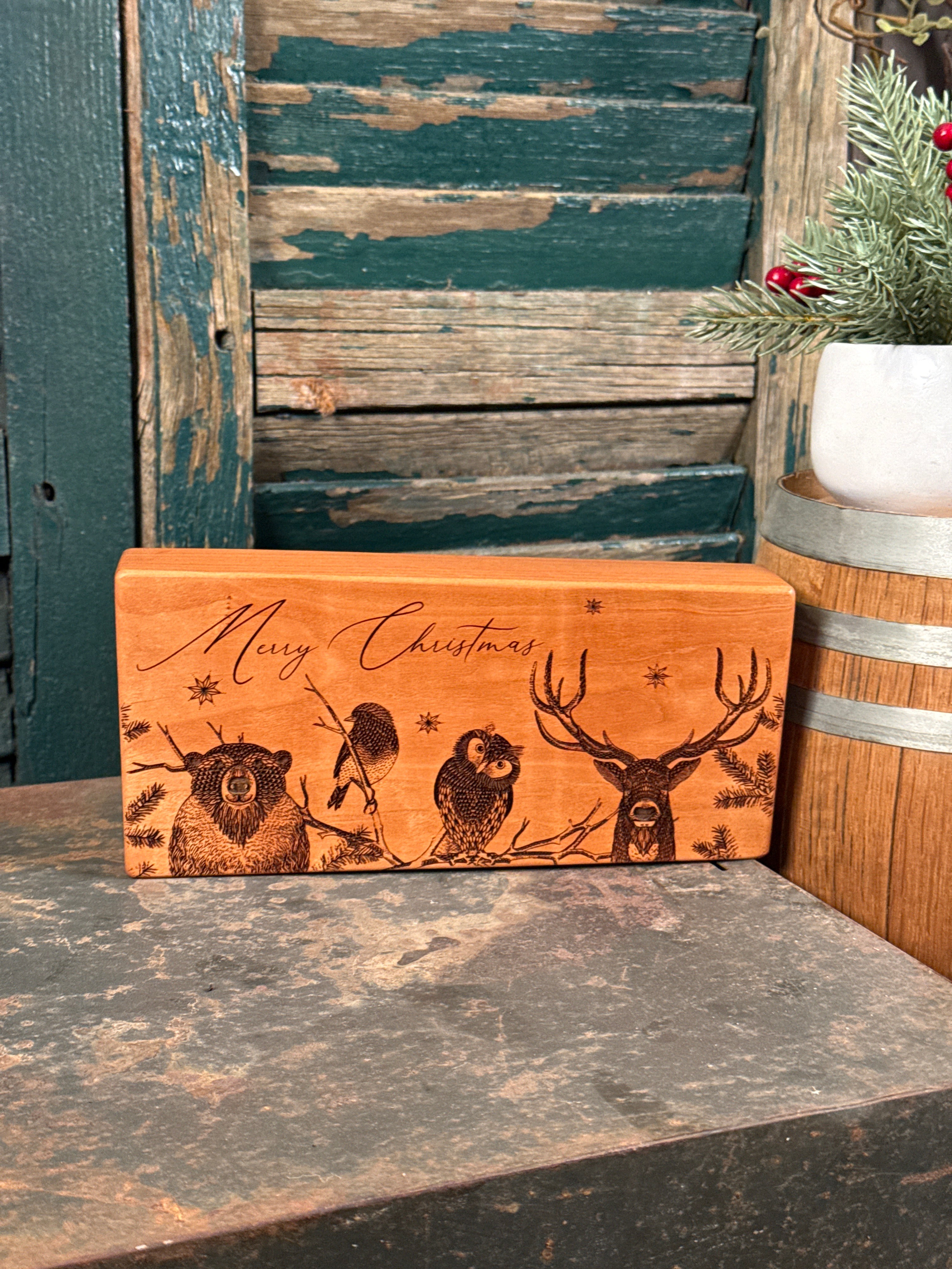 Merry Christmas Animals 3 on Cherry