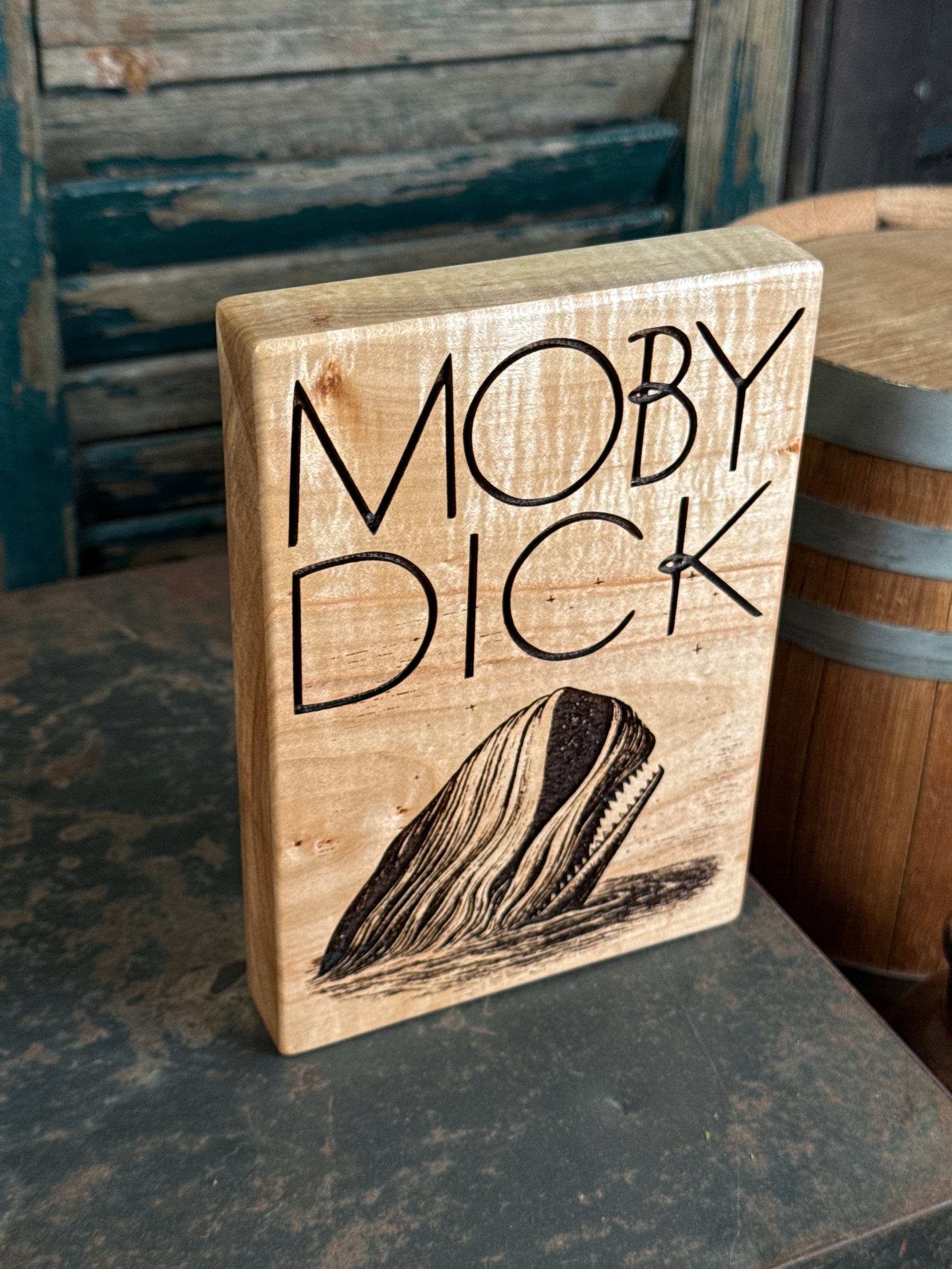 Book Cover: Moby Dick on Maple