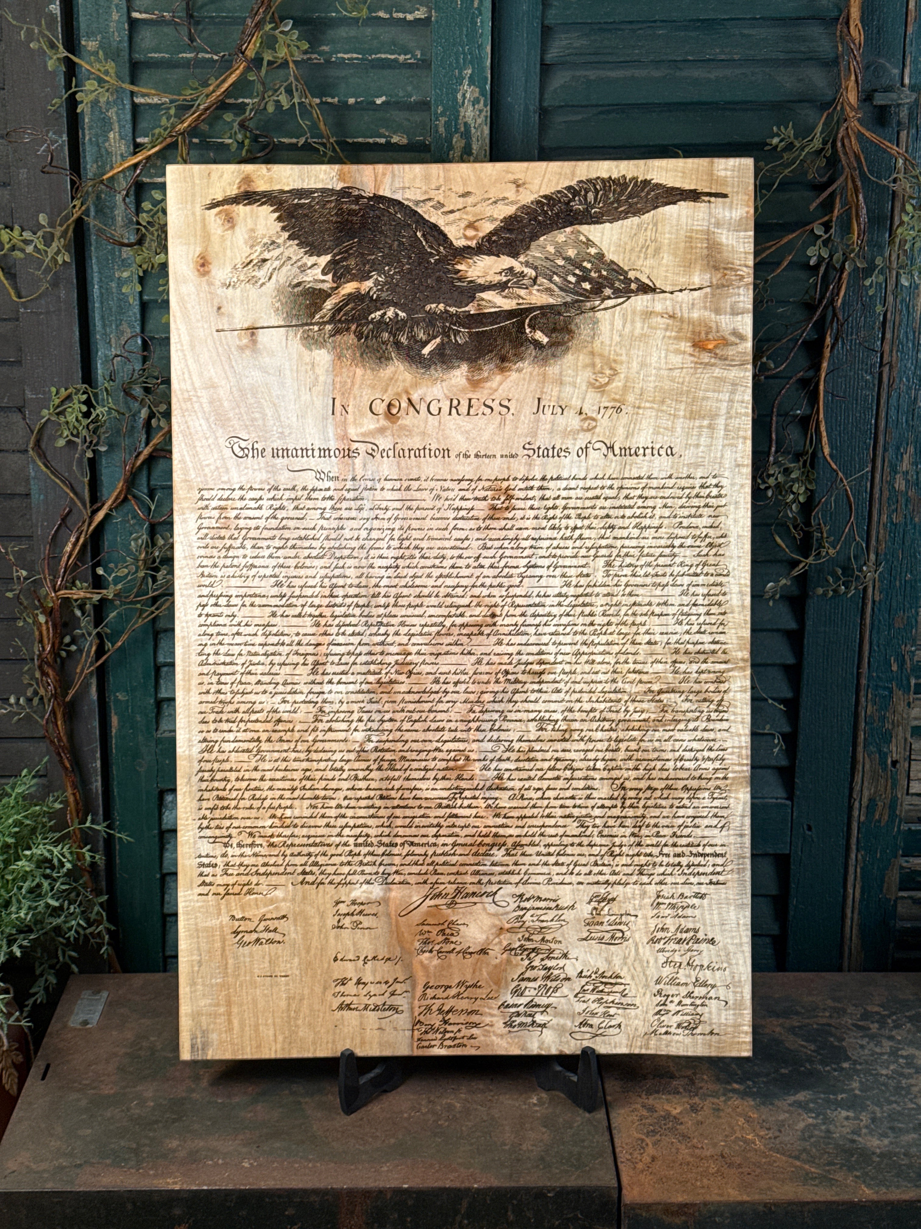Declaration of Independence on Maple