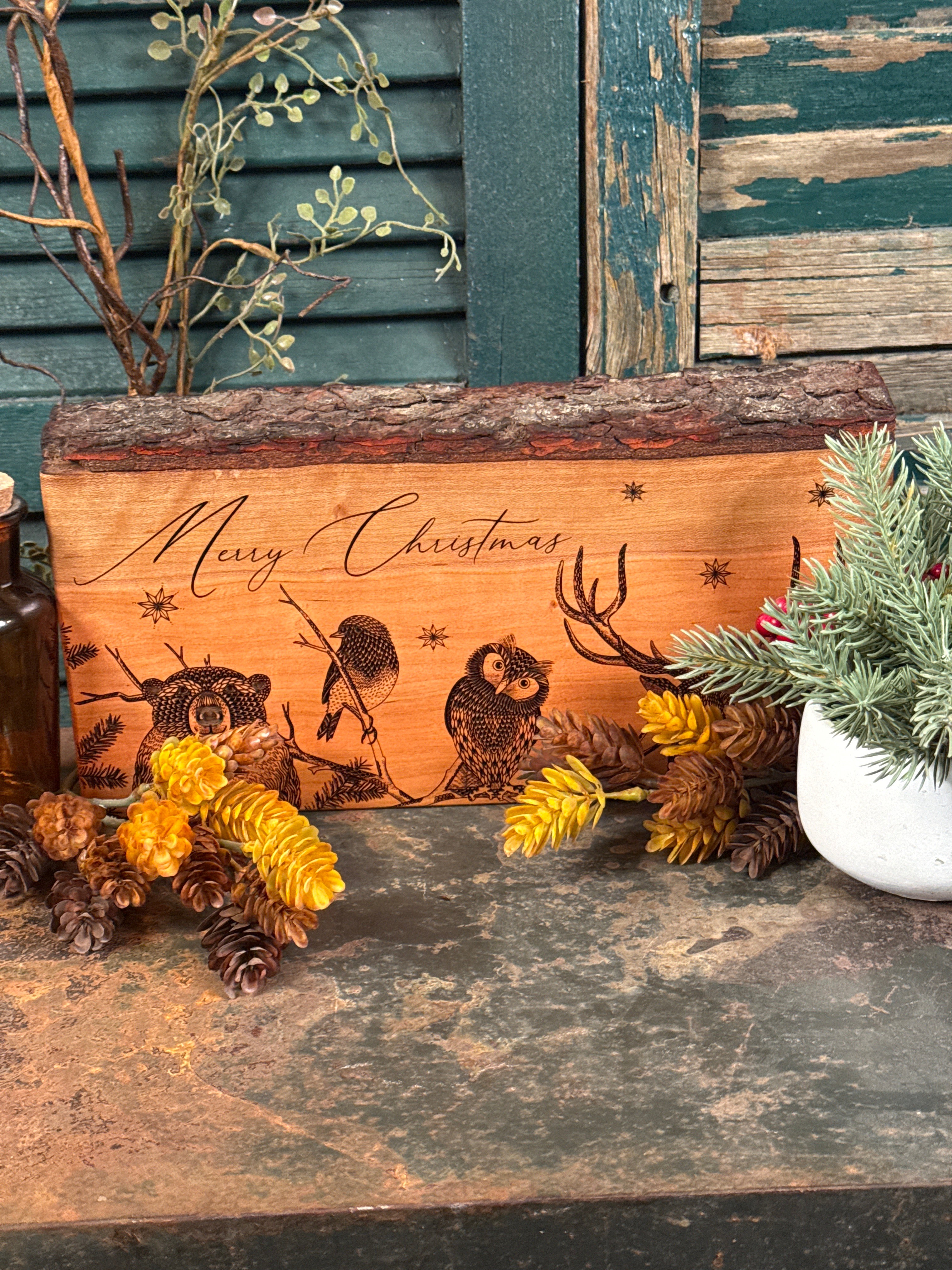 Merry Christmas Animals 1 on Cherry