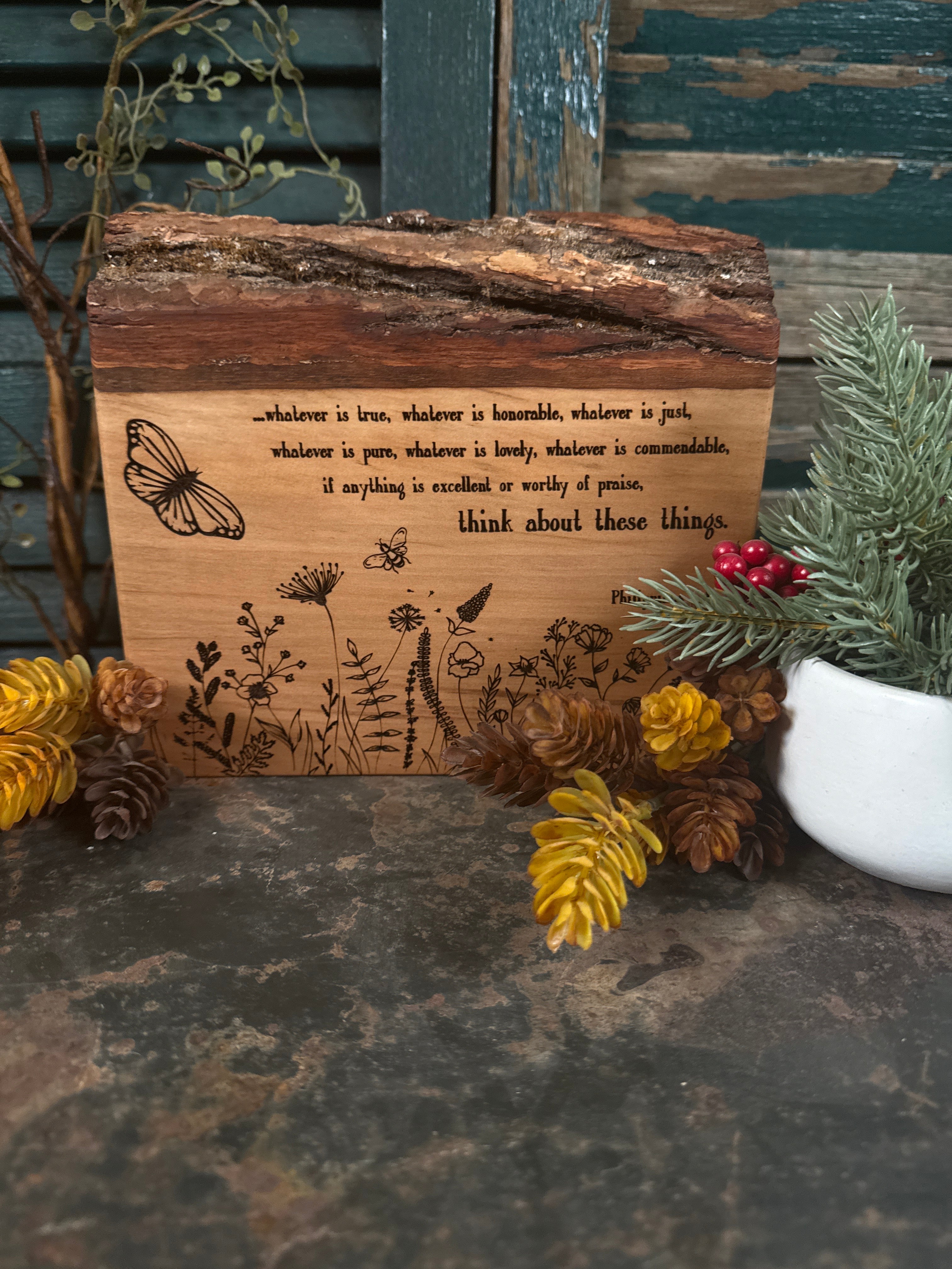 Phil 4:8 on Sweetgum