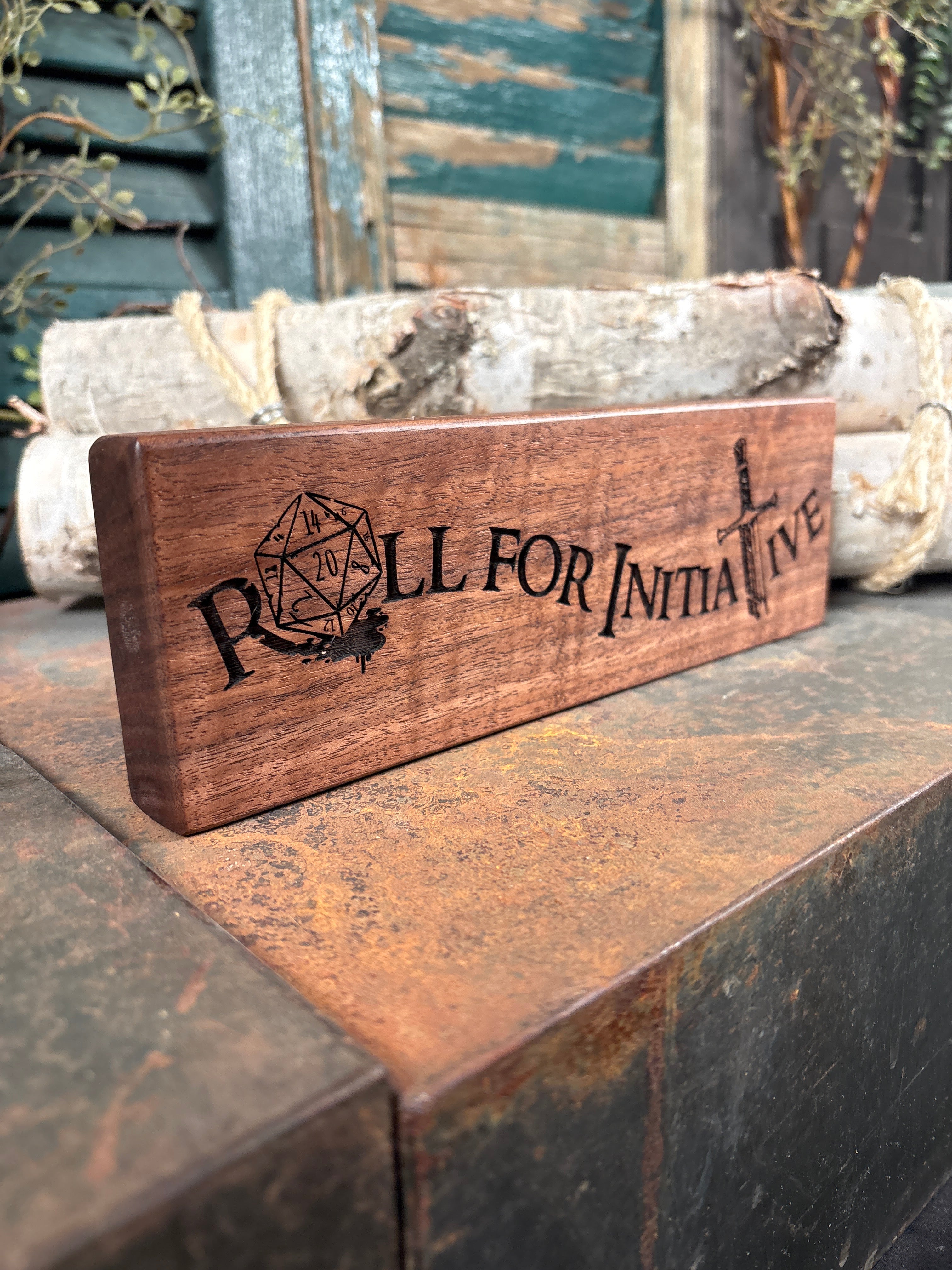 Roll for Initiative on Black Walnut