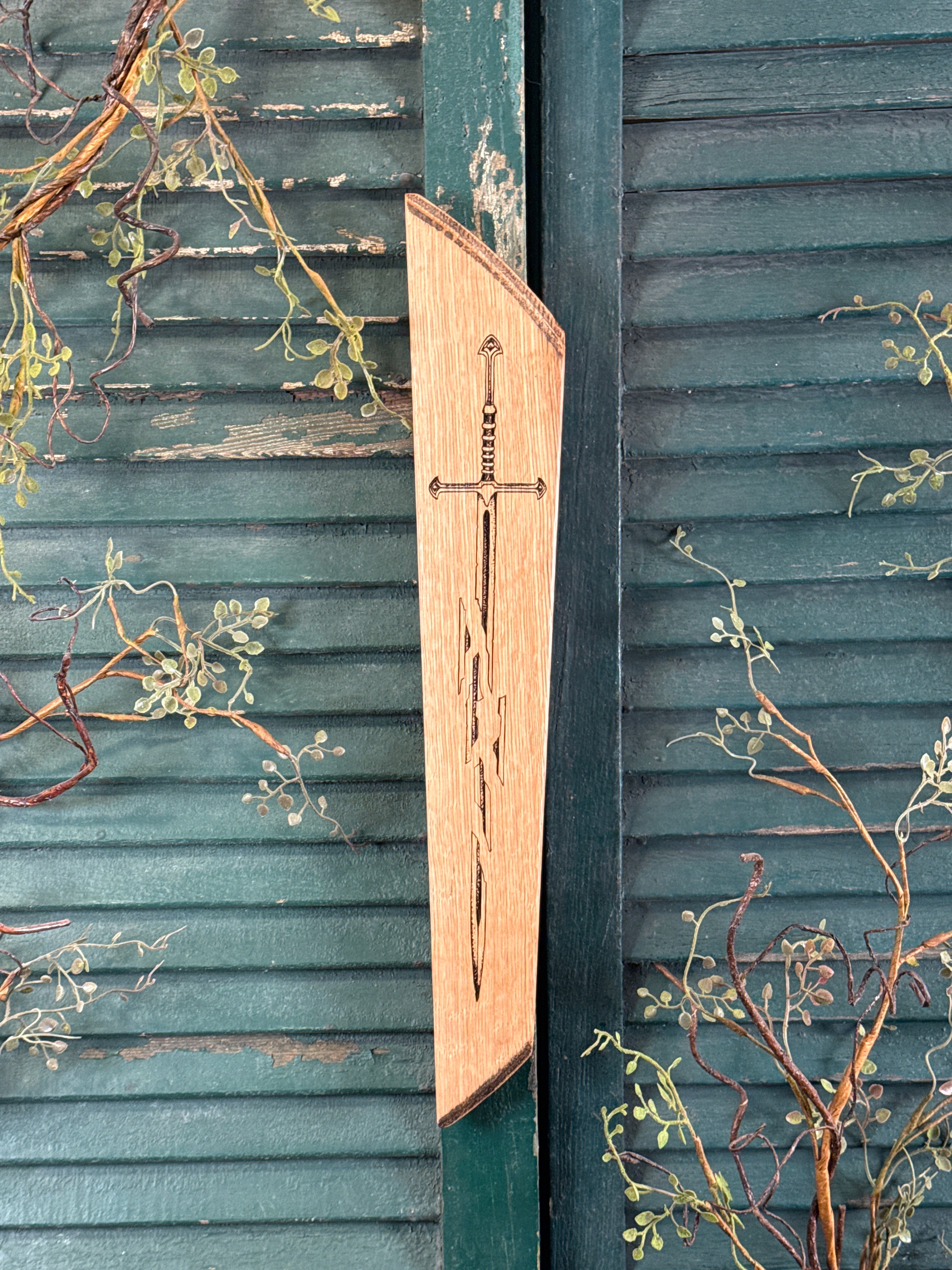 Blade that was Broken on Bourbon Barrel Oak