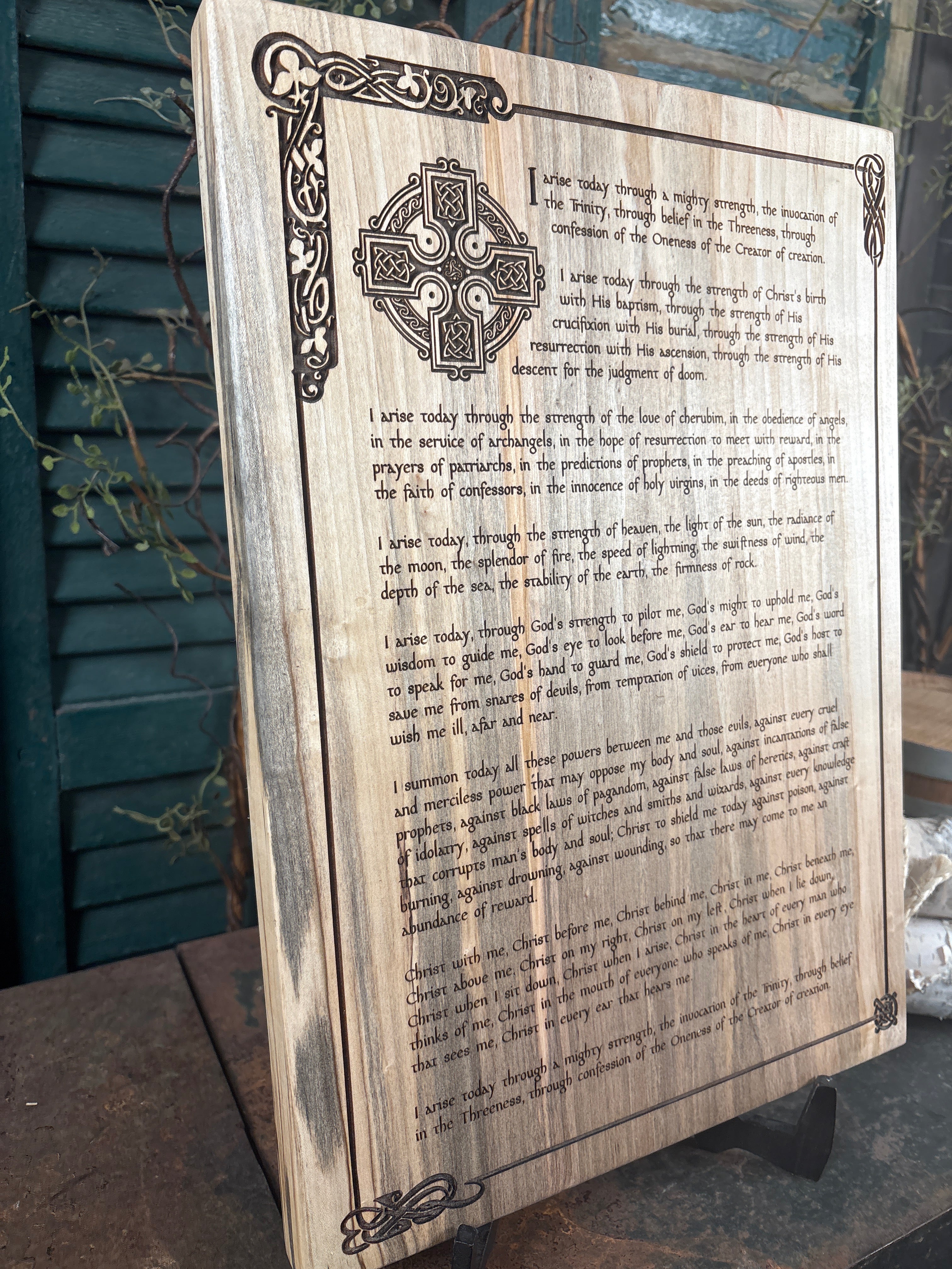 Breastplate of St. Patrick on Ambrosia Maple