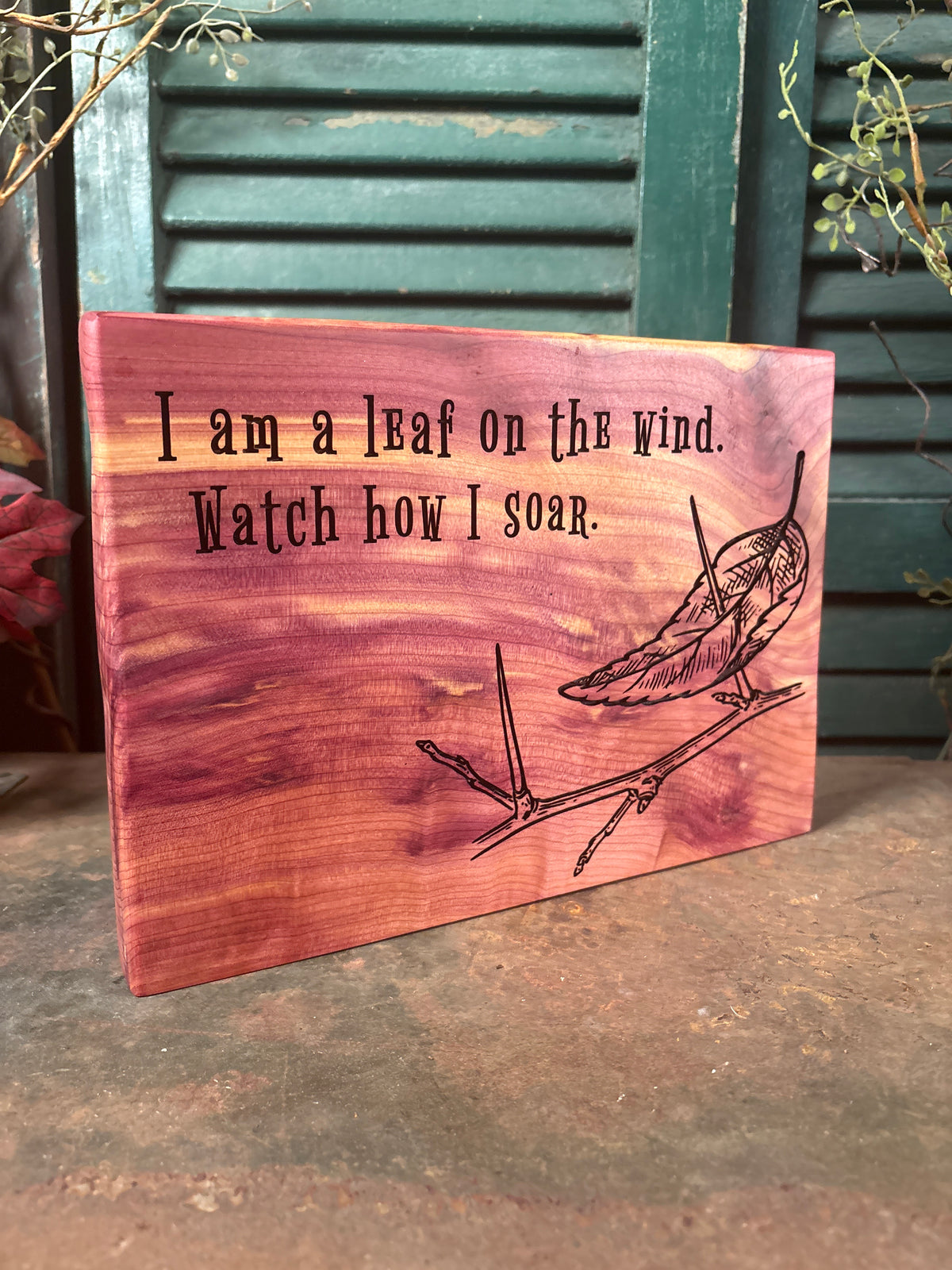 I am a Leaf on the Wind on Cedar